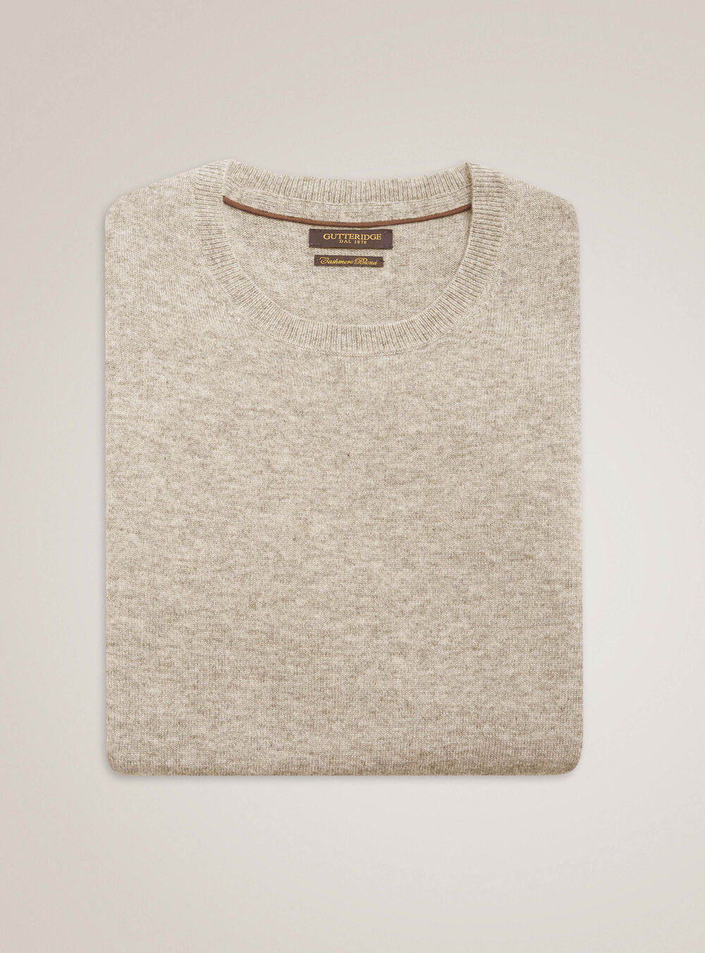 Lambswool Wool And Cashmere Crew Neck Sweater Gutteridge 96243014