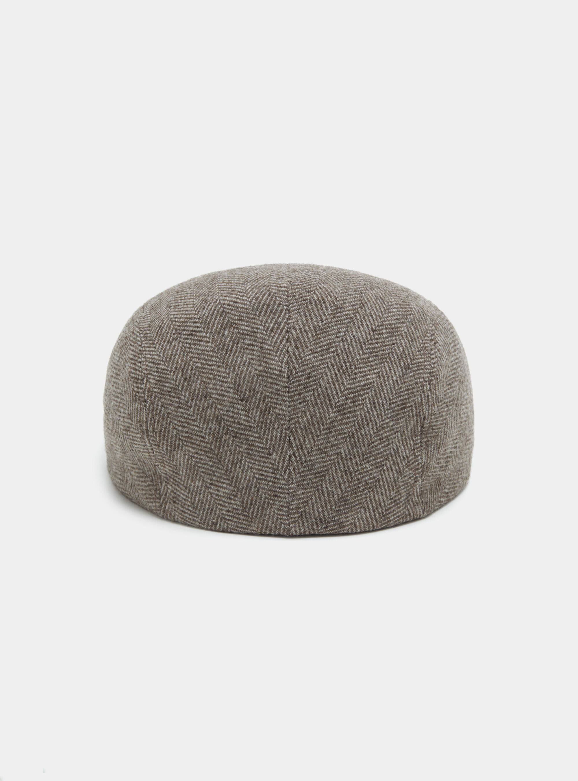 Pure wool herringbone flat cap hot sale