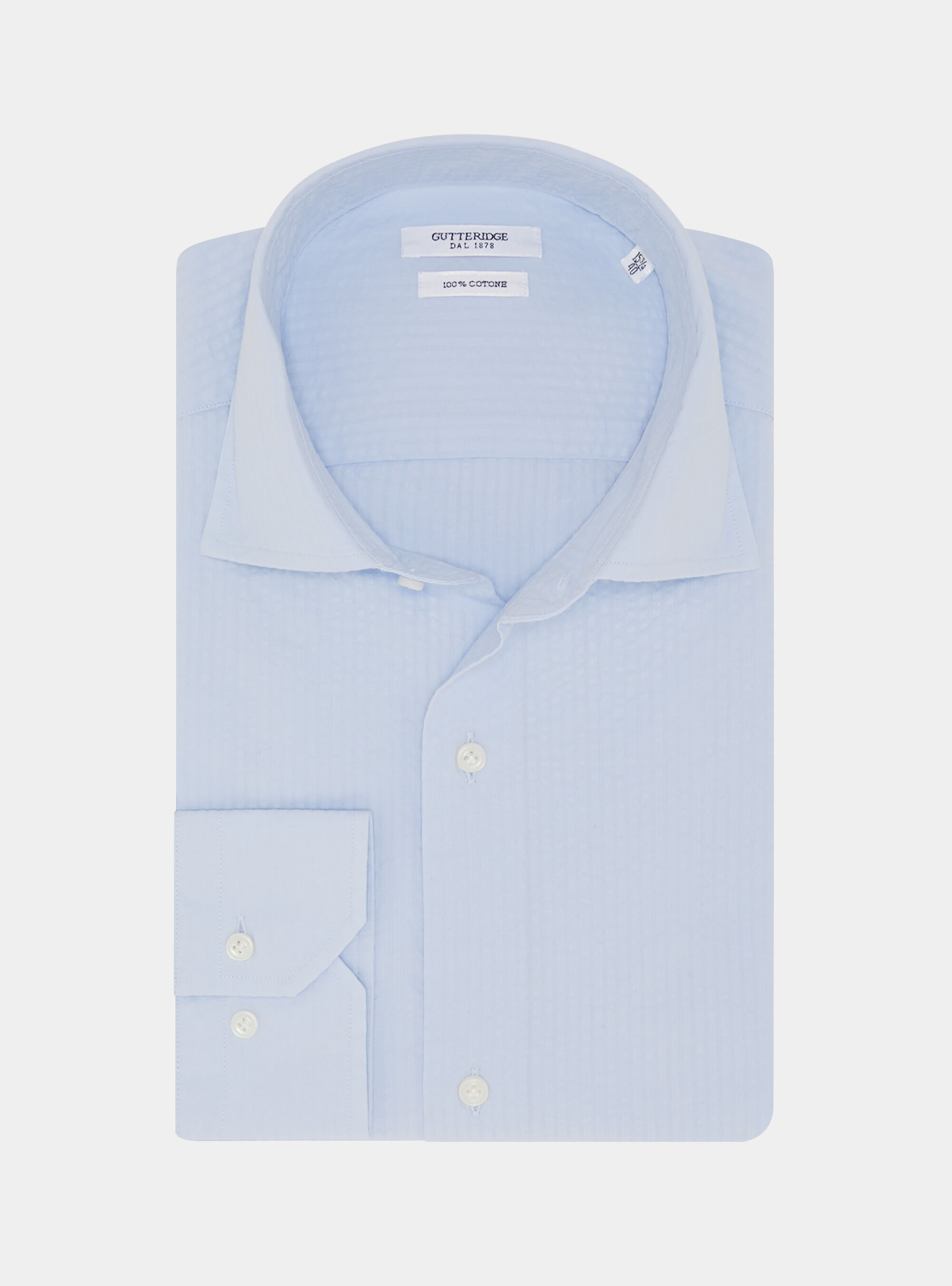 Cotton seersucker shirt | Gutteridge | Men's catalog