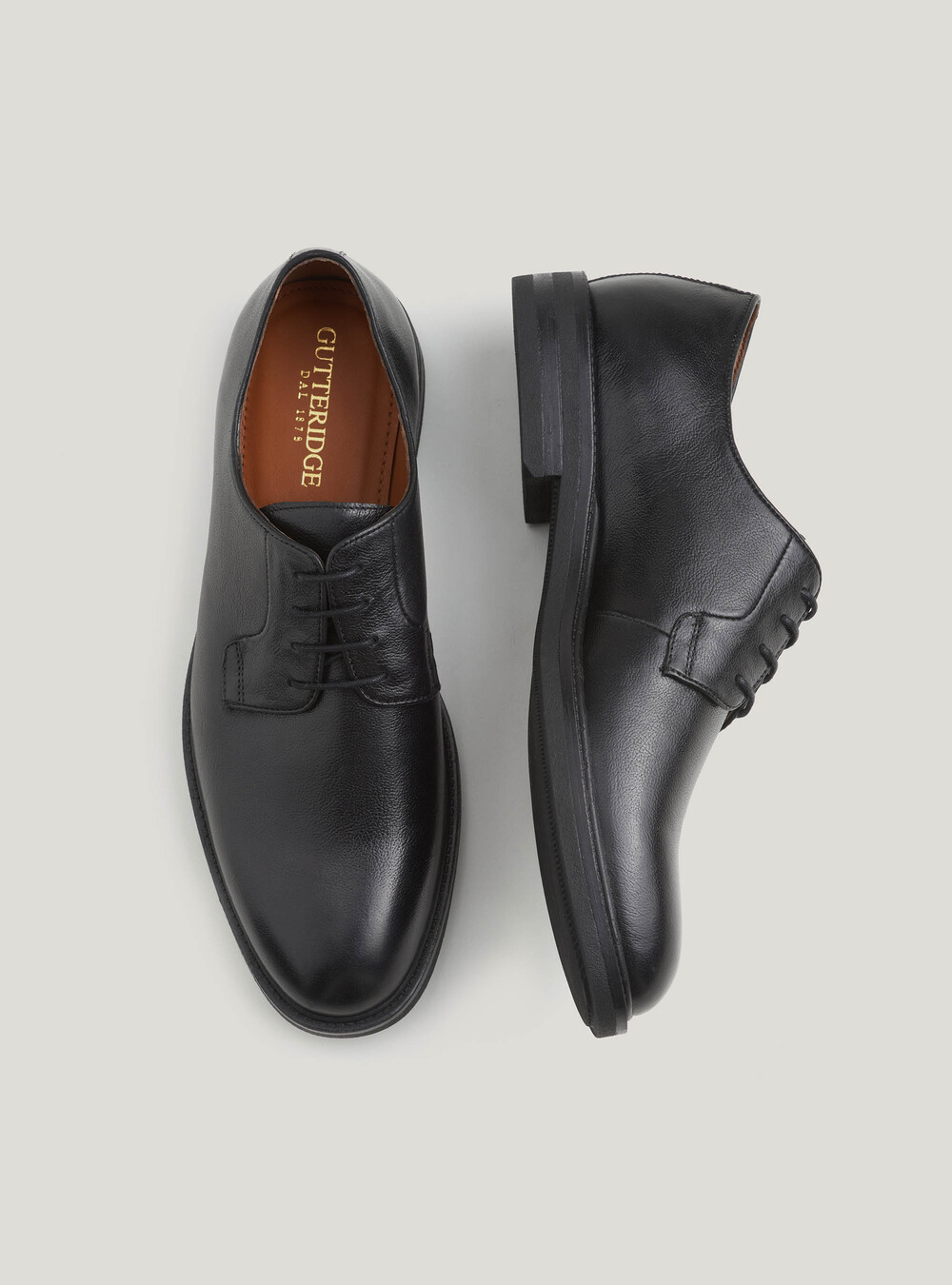 Selected Homme - Chaussures derby en cuir - Noir