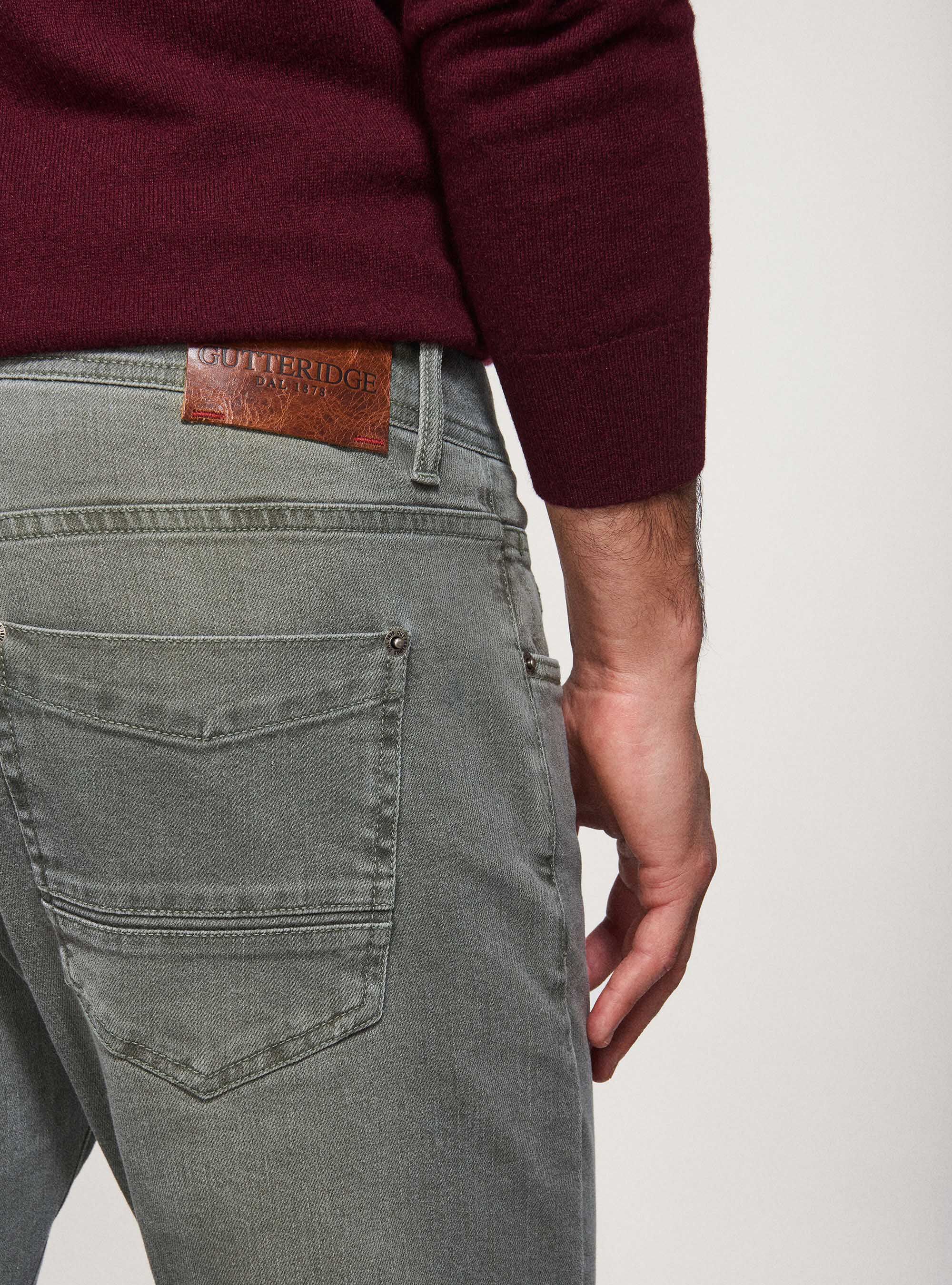 Tailor-fit 5-pocket trousers, SALVIA 0602C