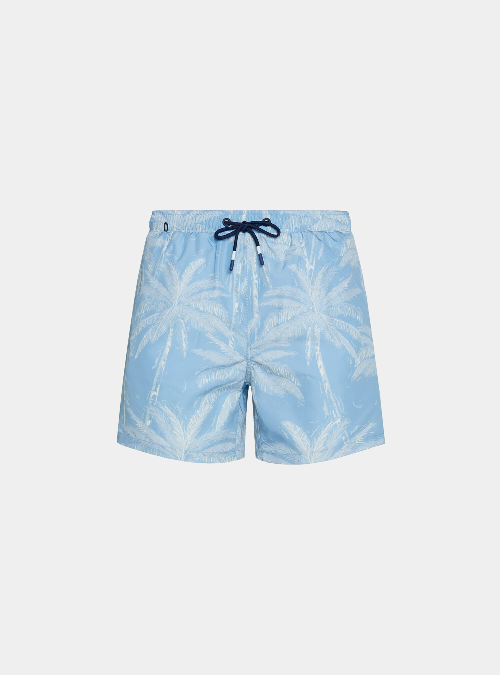 Maillot de bain imprim&eacute; palmier, BLEU CIEL
