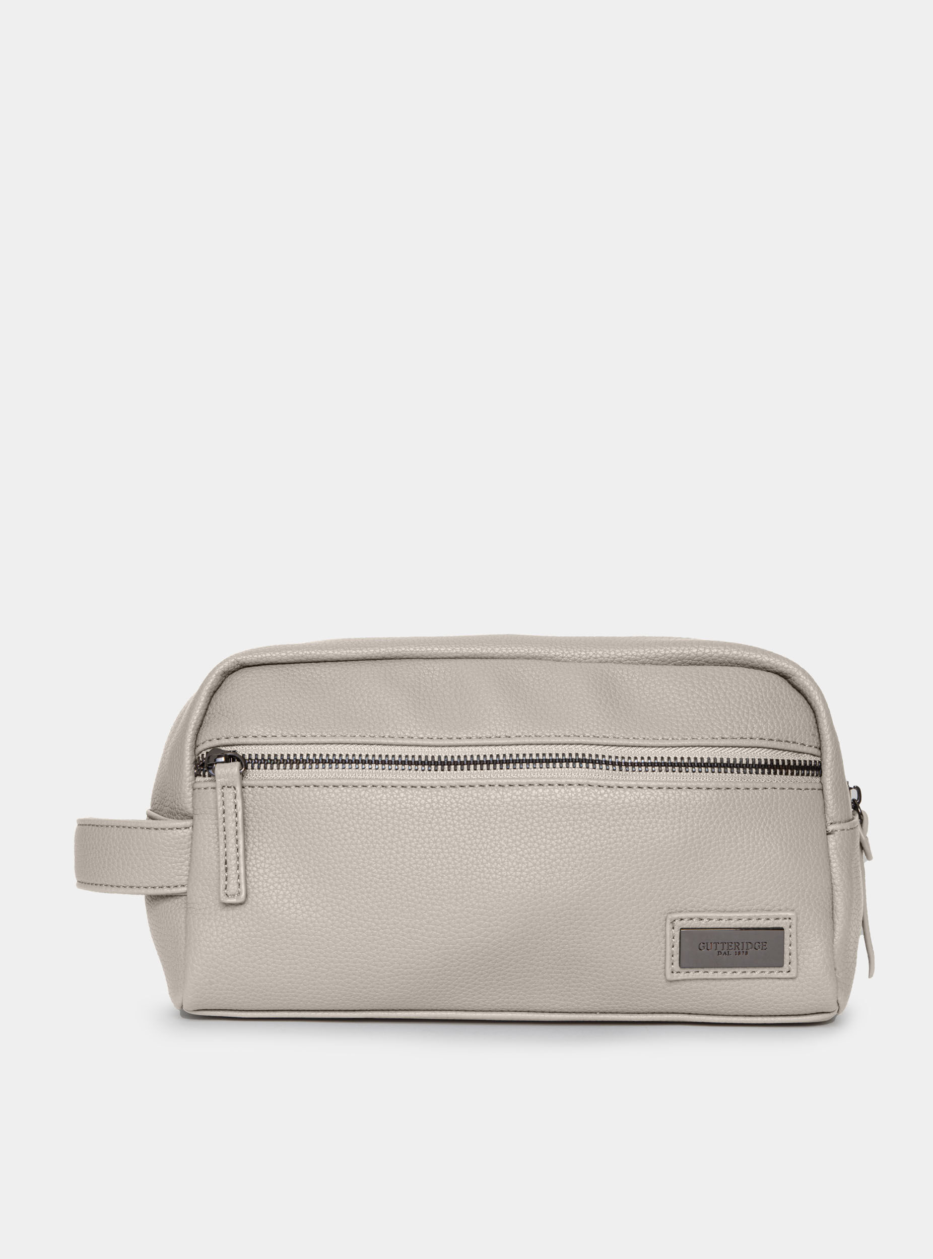 Necessaire with zip, GRIGIO CHIARO 0256C
