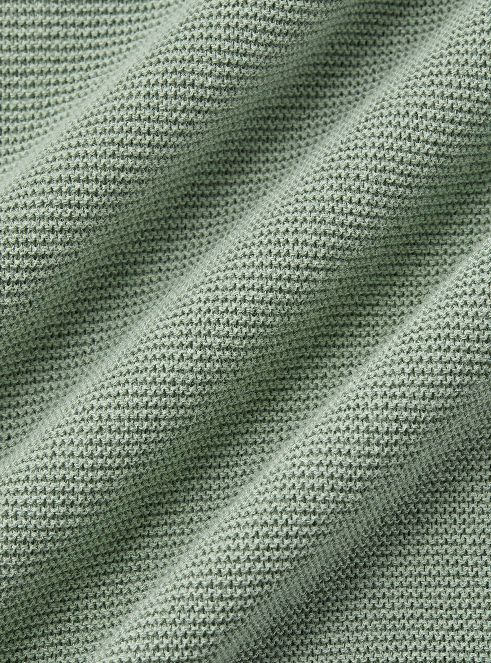 Knitted links polo shirt in extra-fine cotton, SALVIA 0602C