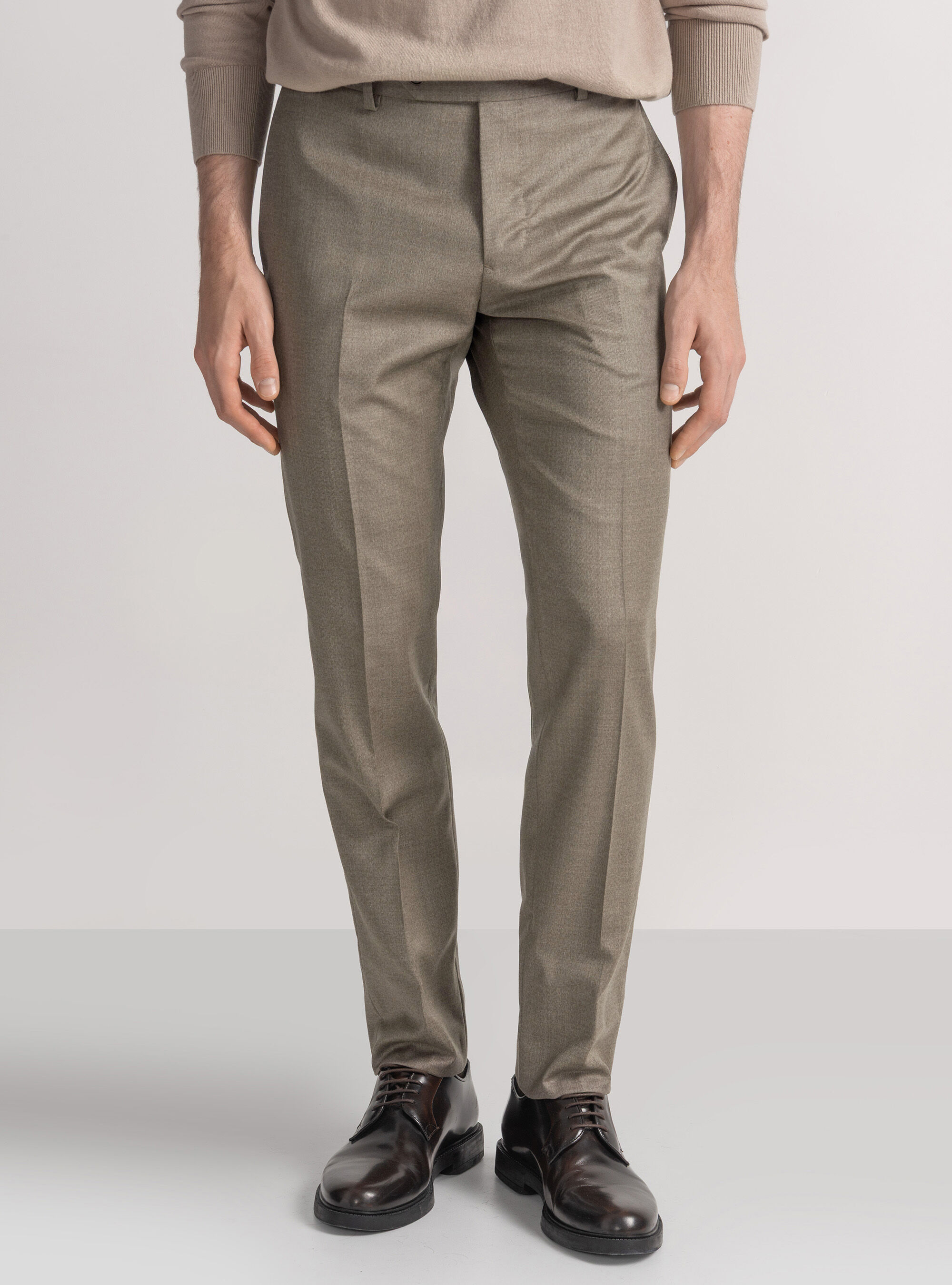 Pantalones de traje de pura lana Vitale Barberis Canonico
