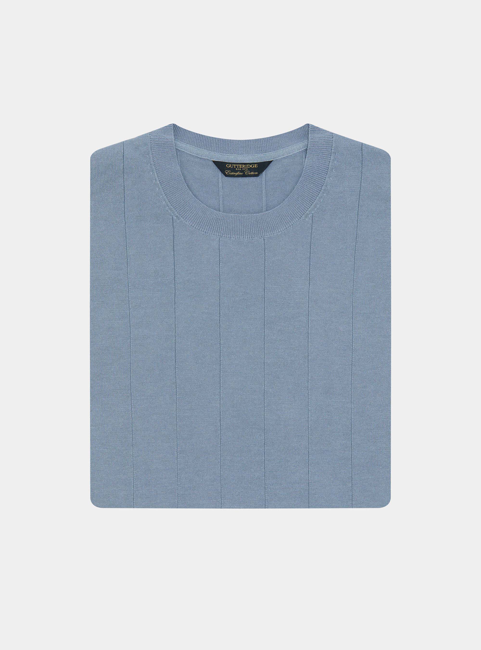 Maglia in puro cotone costa piatta, AVIO 0292C