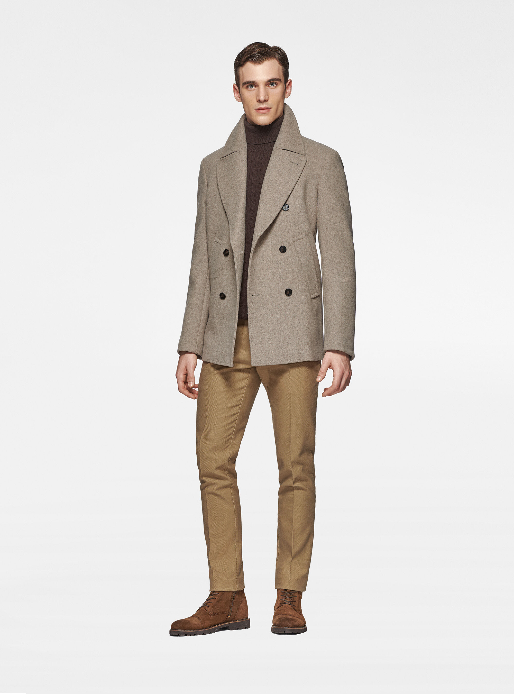 Wool blend peacoat Gutteridge Men s Coats