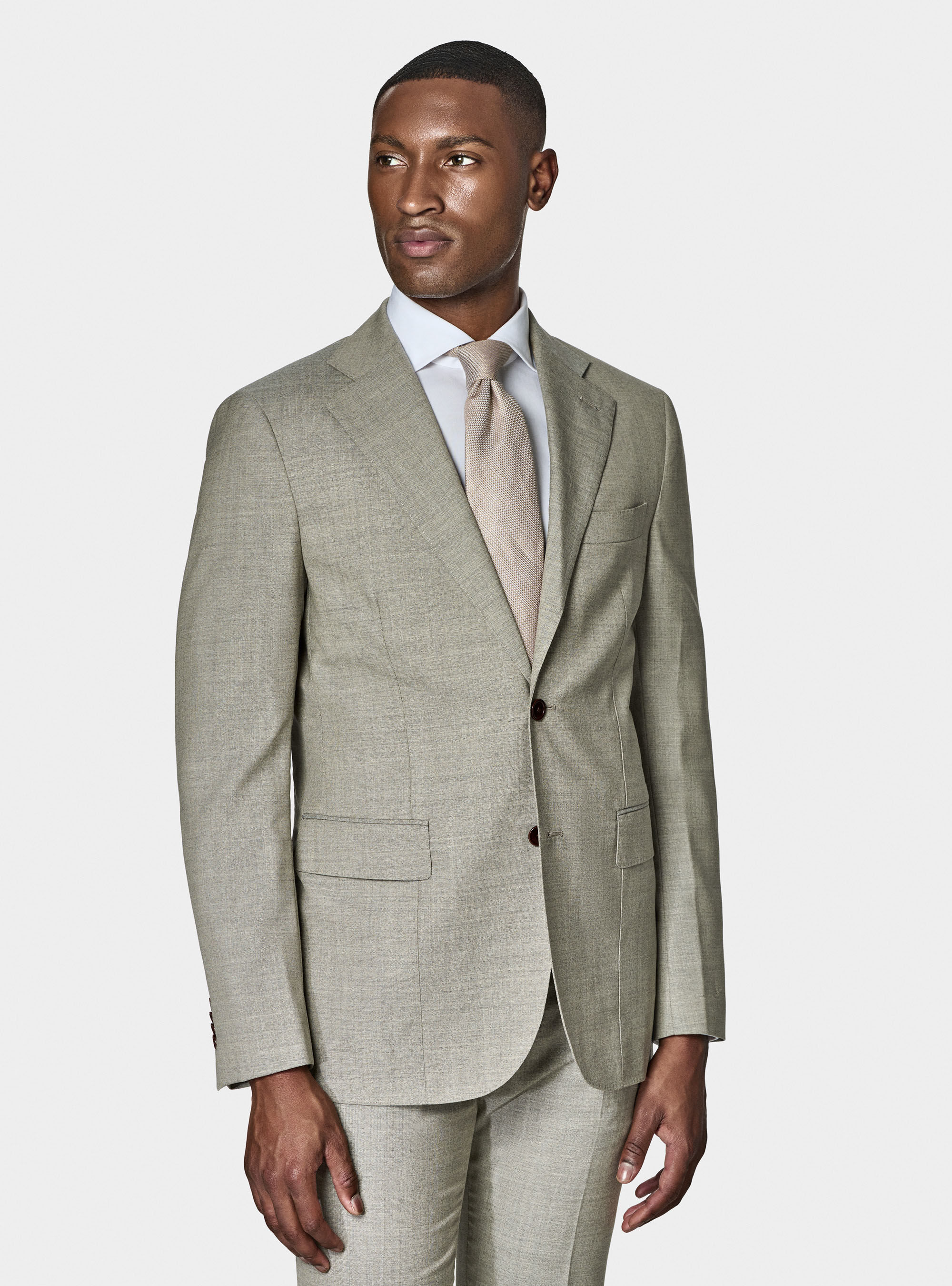 【CLASSICO】 Mezzo Coat Gray / FLCCDA2U34 Brooks Brothers 1818 Fitzgerald Gray Striped Italy Suit