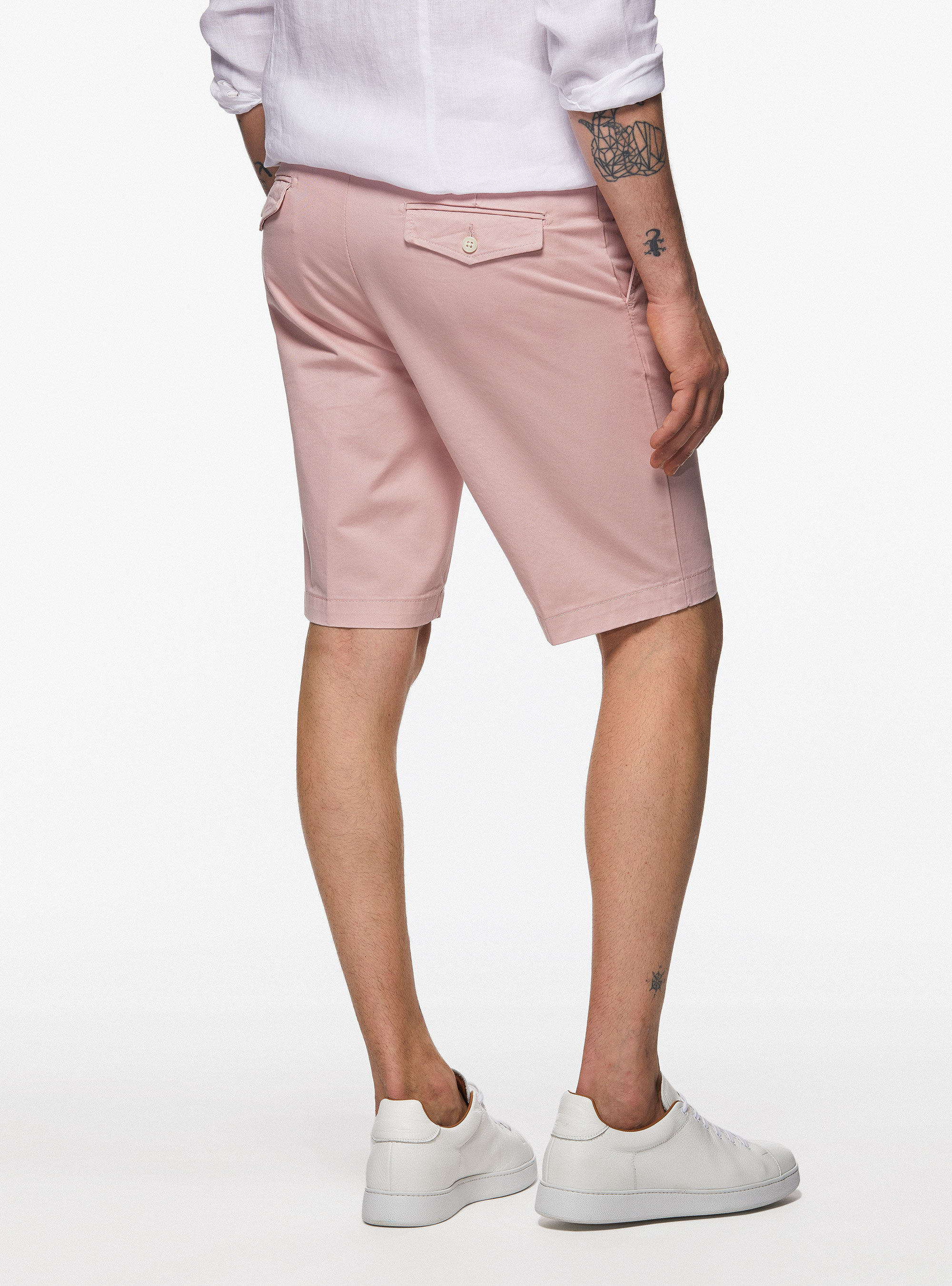 Twill Bermuda shorts, 0441C ROSA SCURO