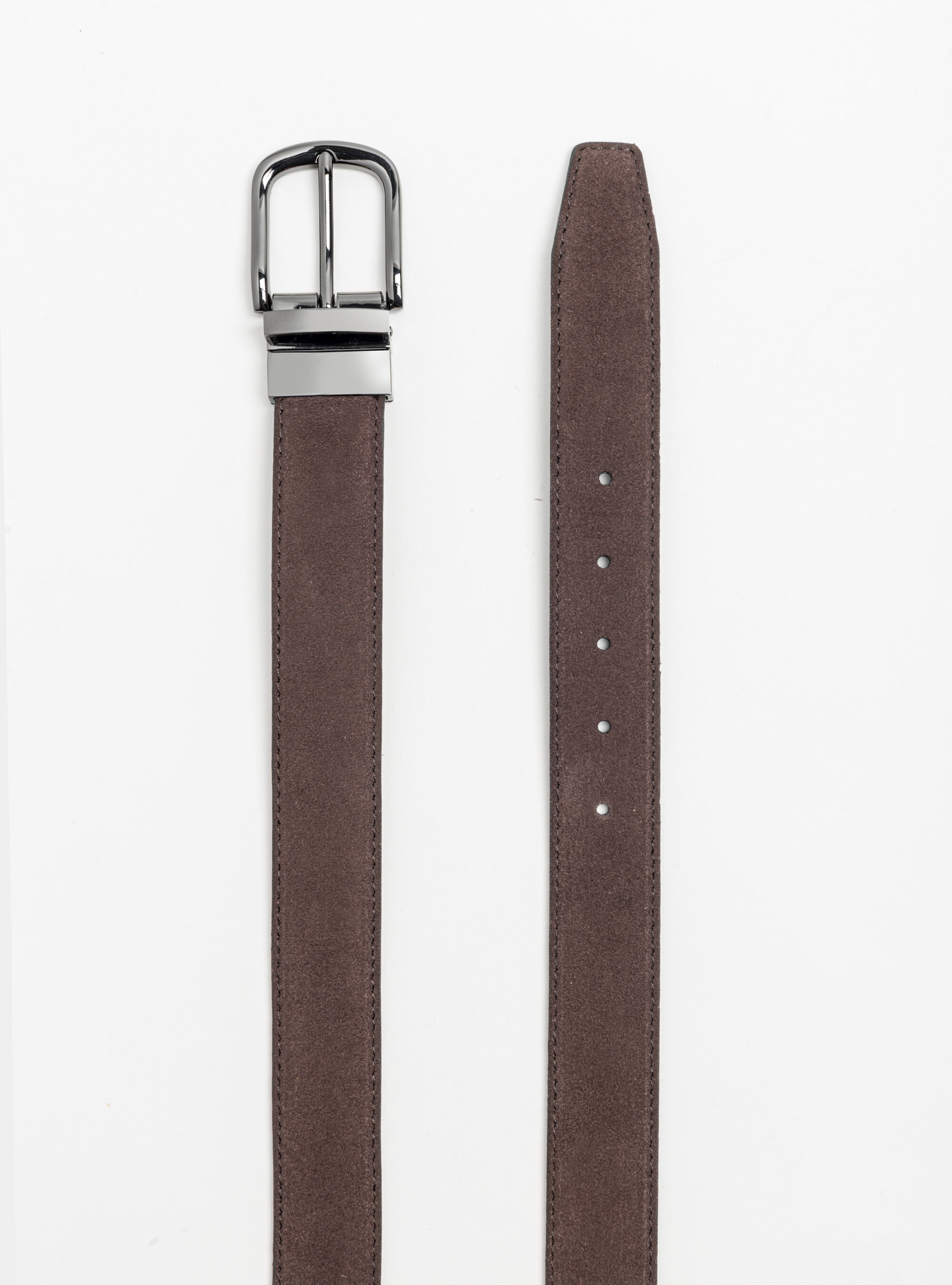 Reversible suede belt