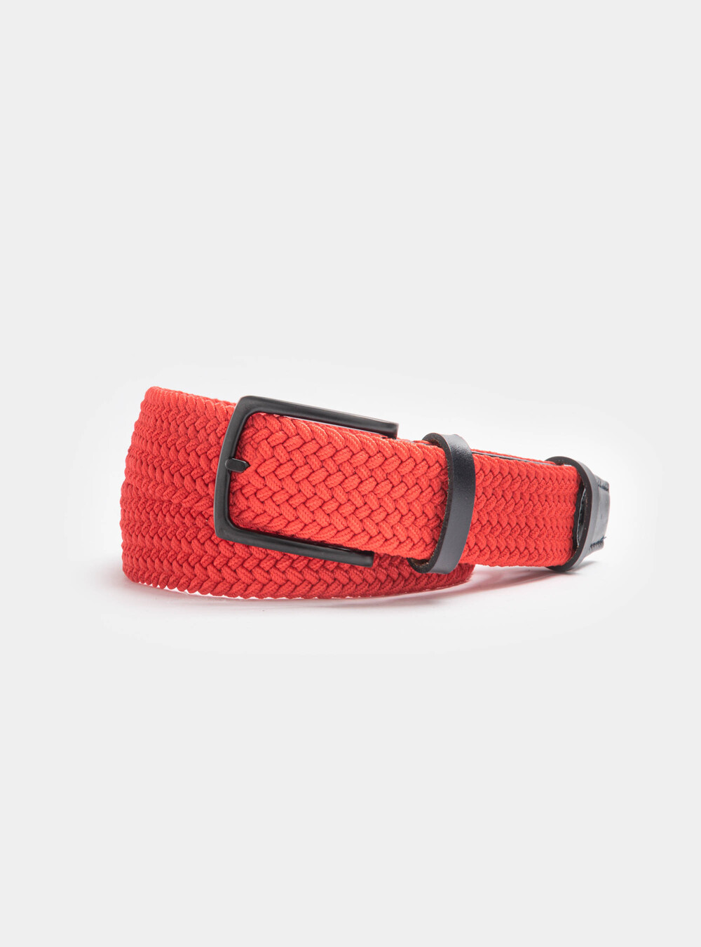 Solid-coloured elastic belt