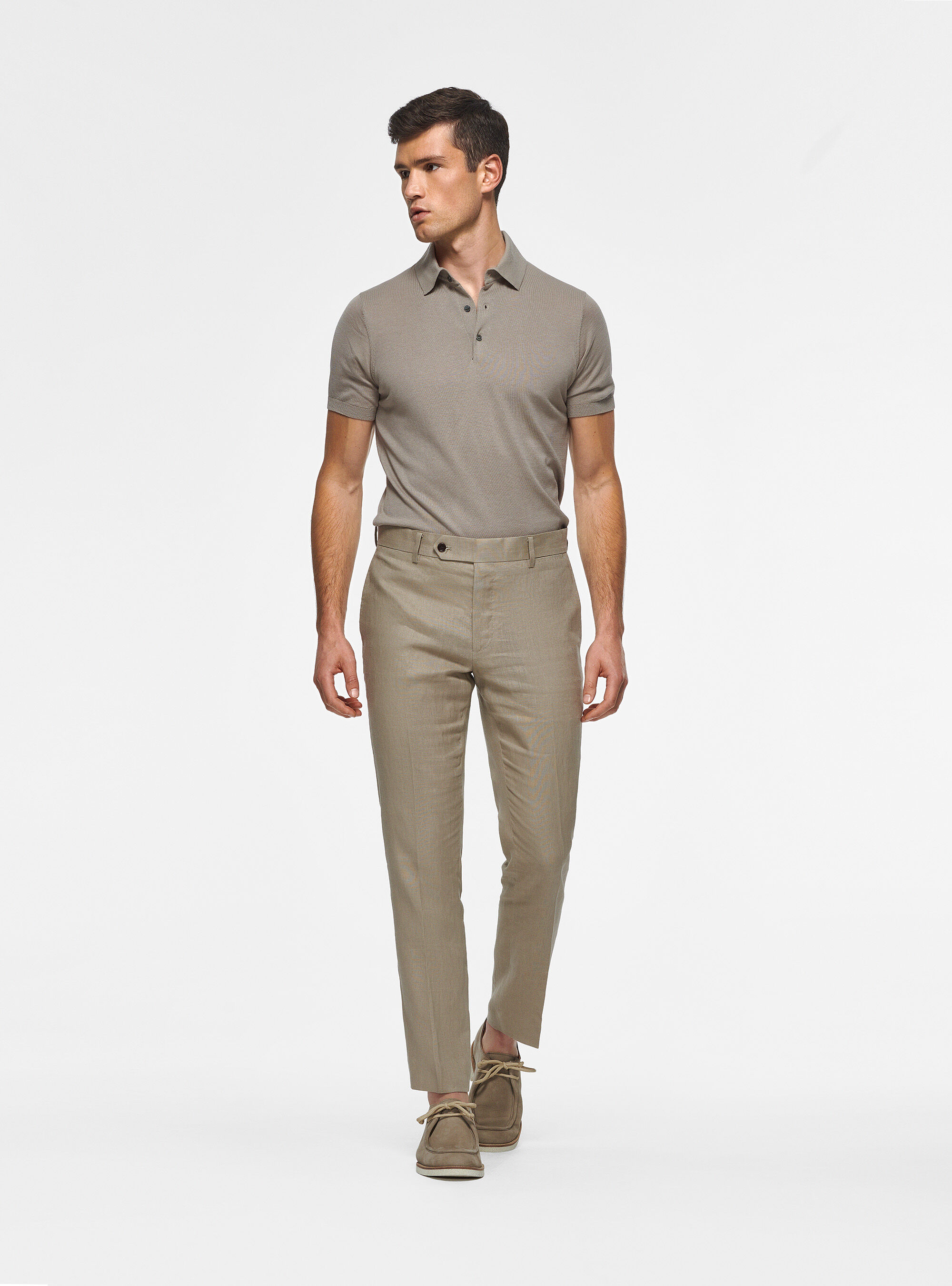 Pure linen trousers, MUD