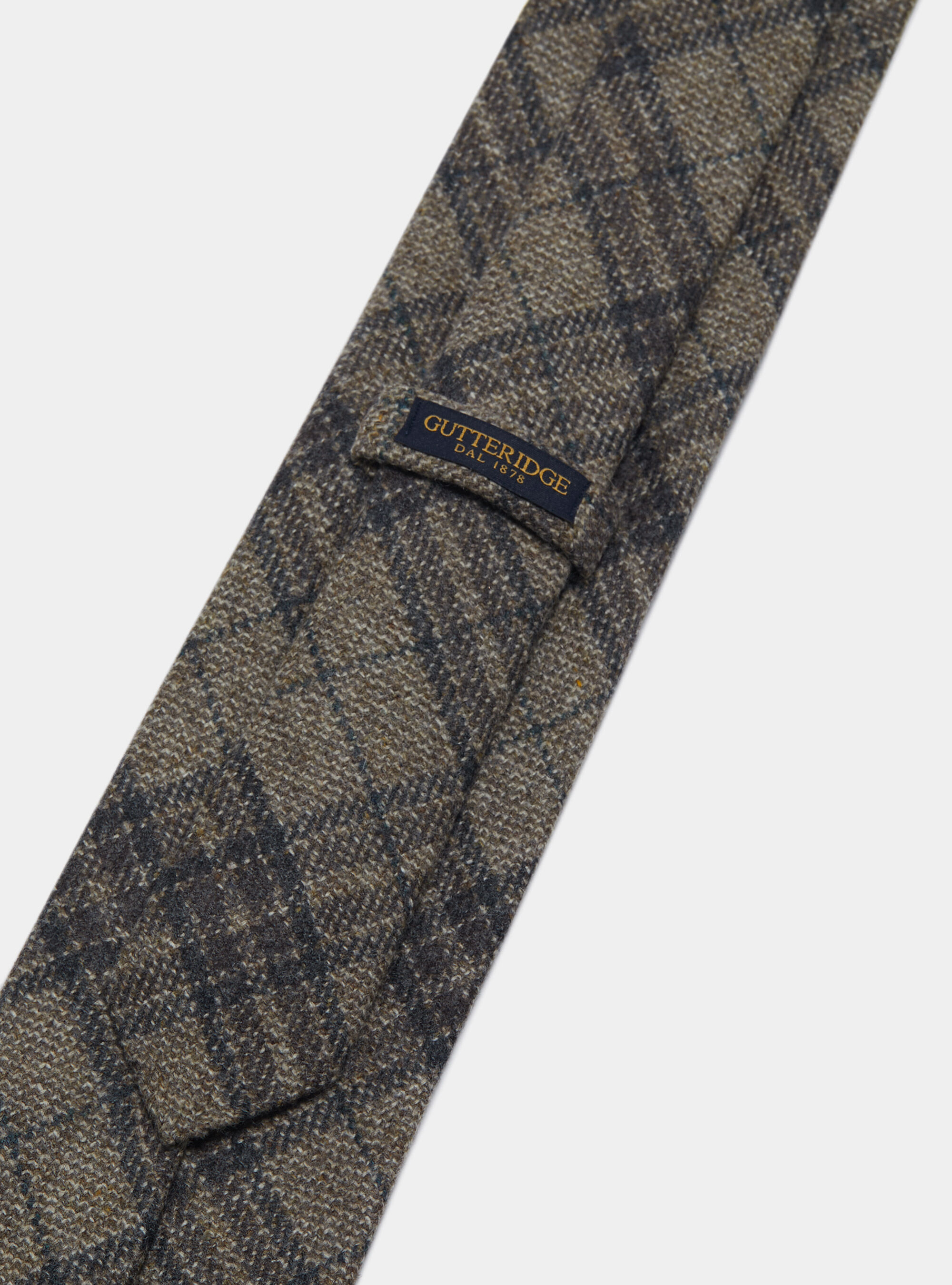 Patterned wool tie, MUD