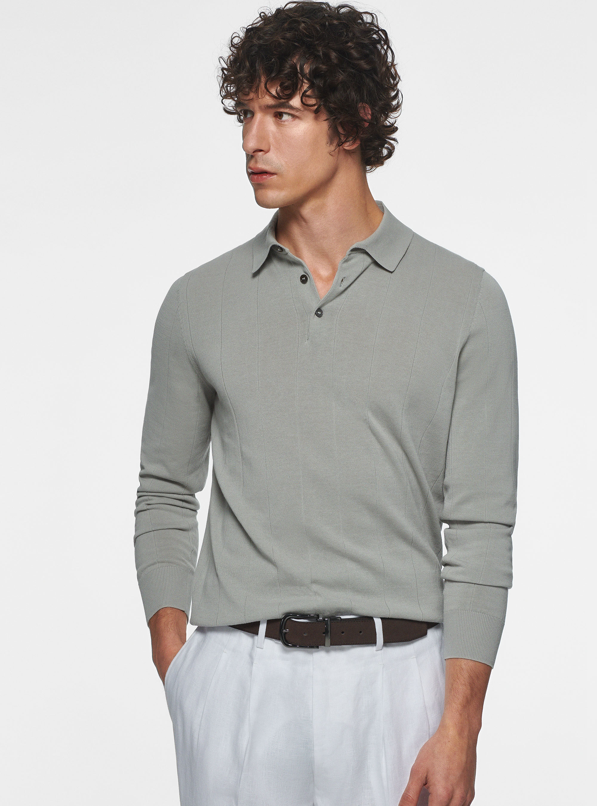 Maglia polo outlet manica lunga