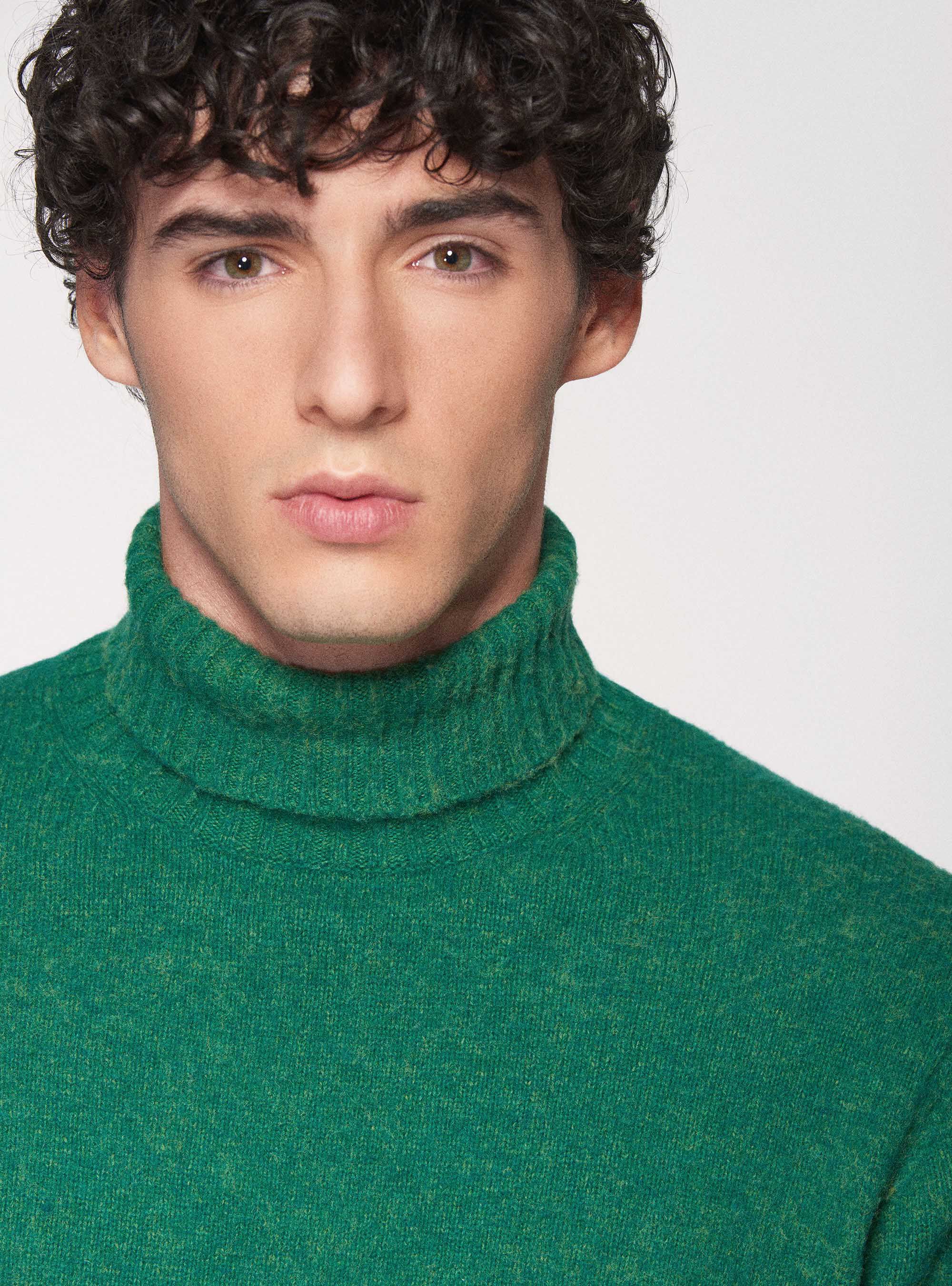 Olive green sales turtleneck mens