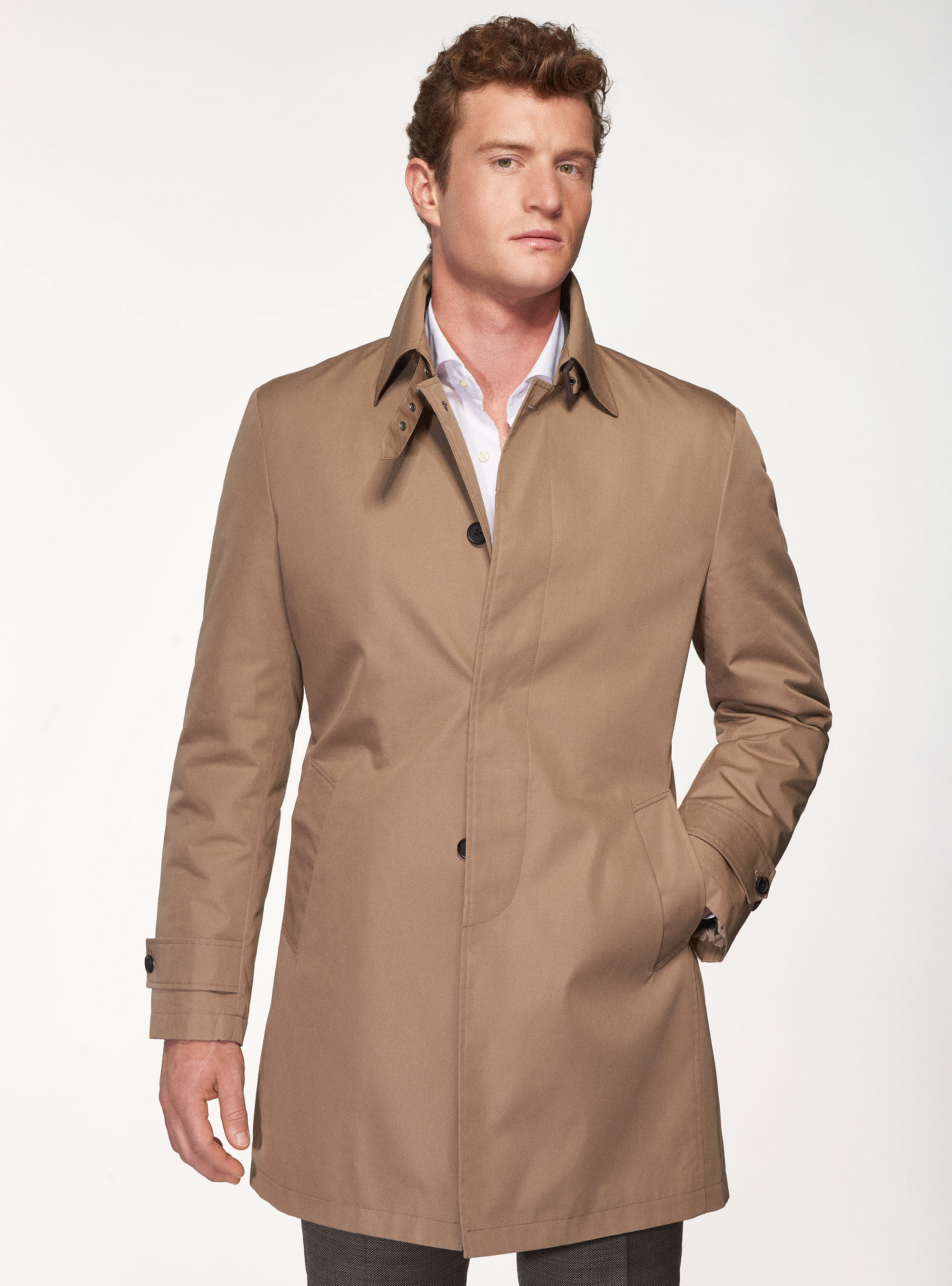 Button up raincoat top
