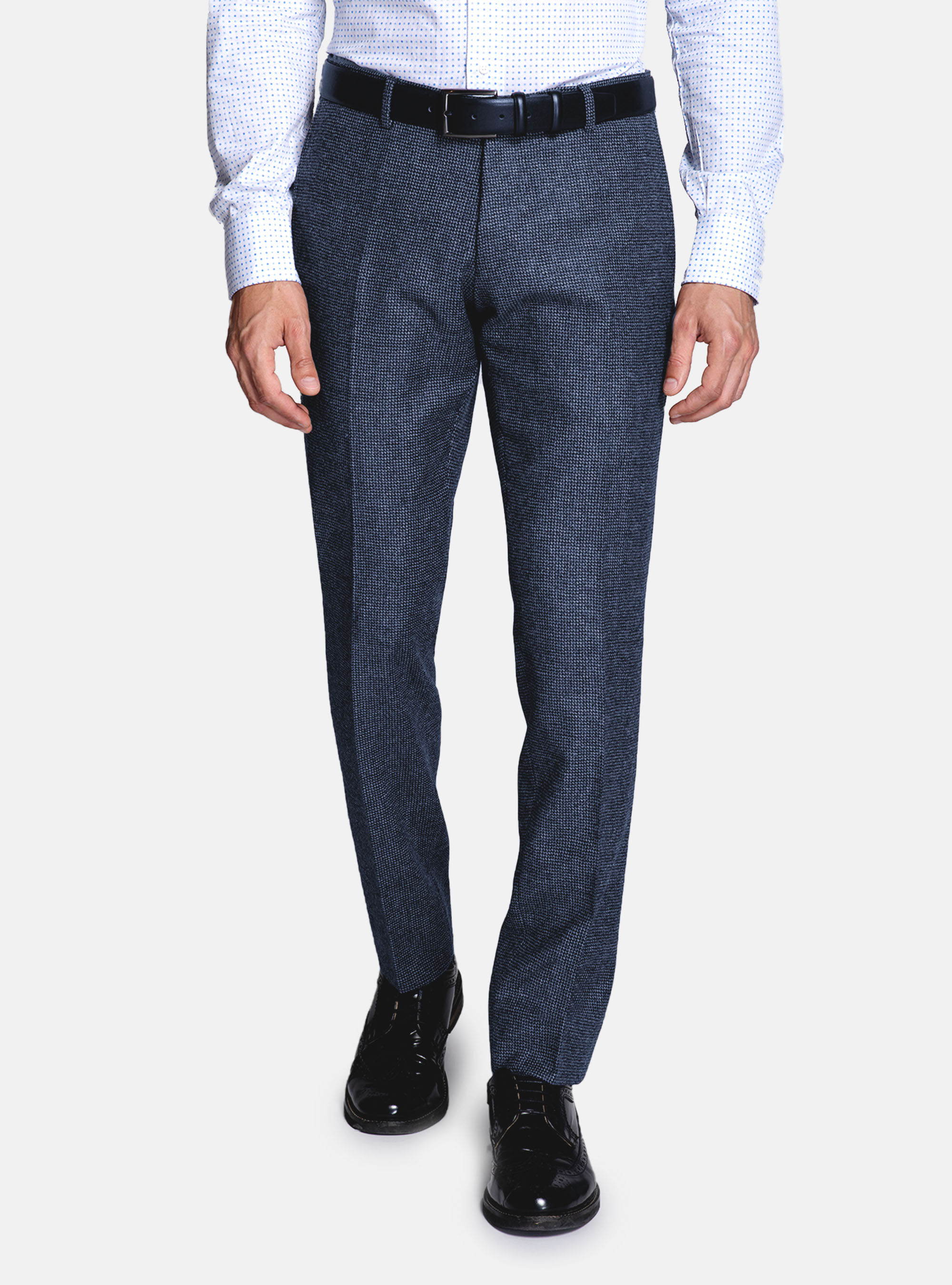 WOOL SLIM FIT TROUSERS