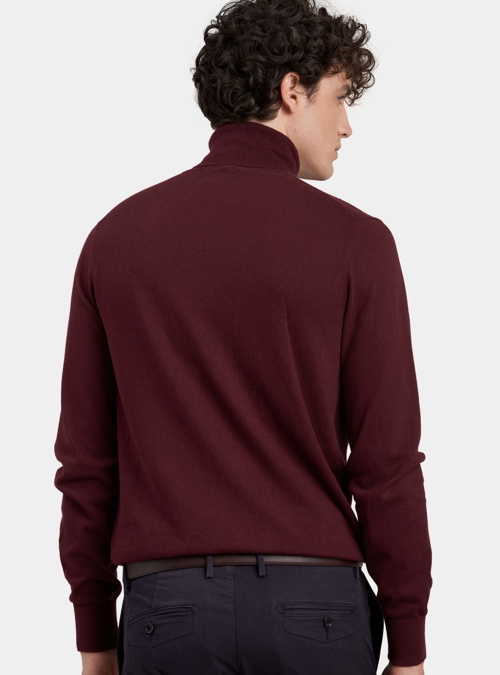 Men's silk blend new arrivals mock turtleneck