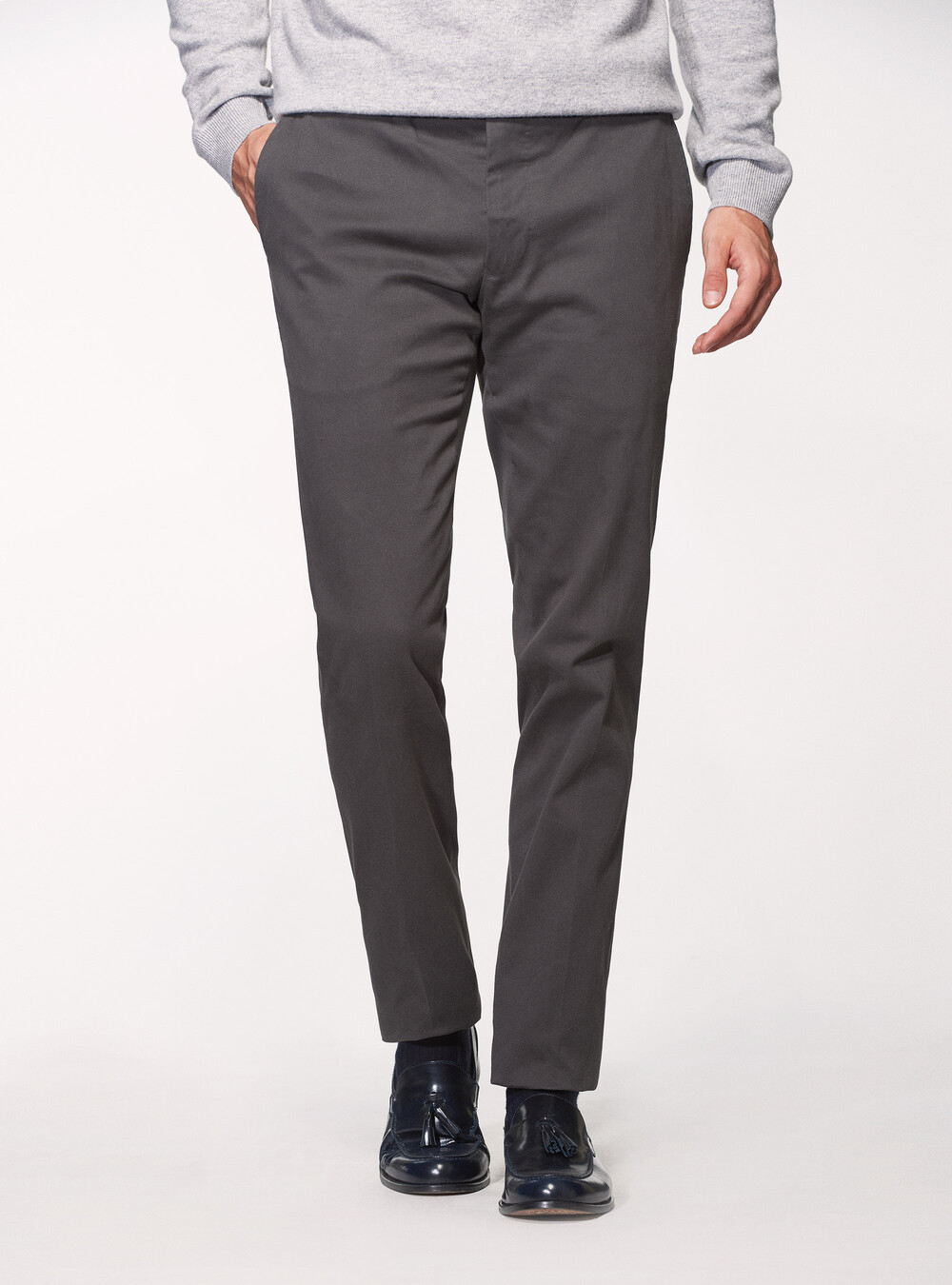 Frosted cotton twill slack trousers | GutteridgeEU | Men's catalog ...