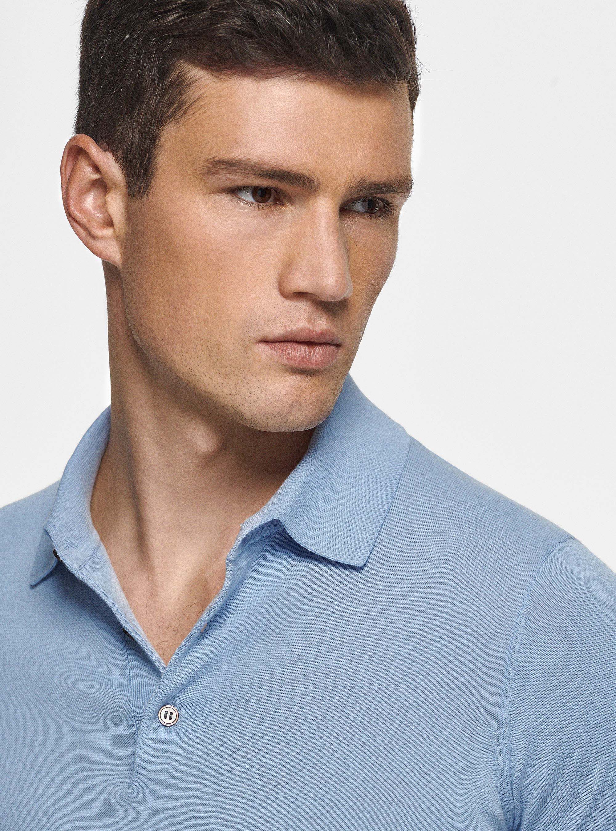 Maglia discount azzurro polvere