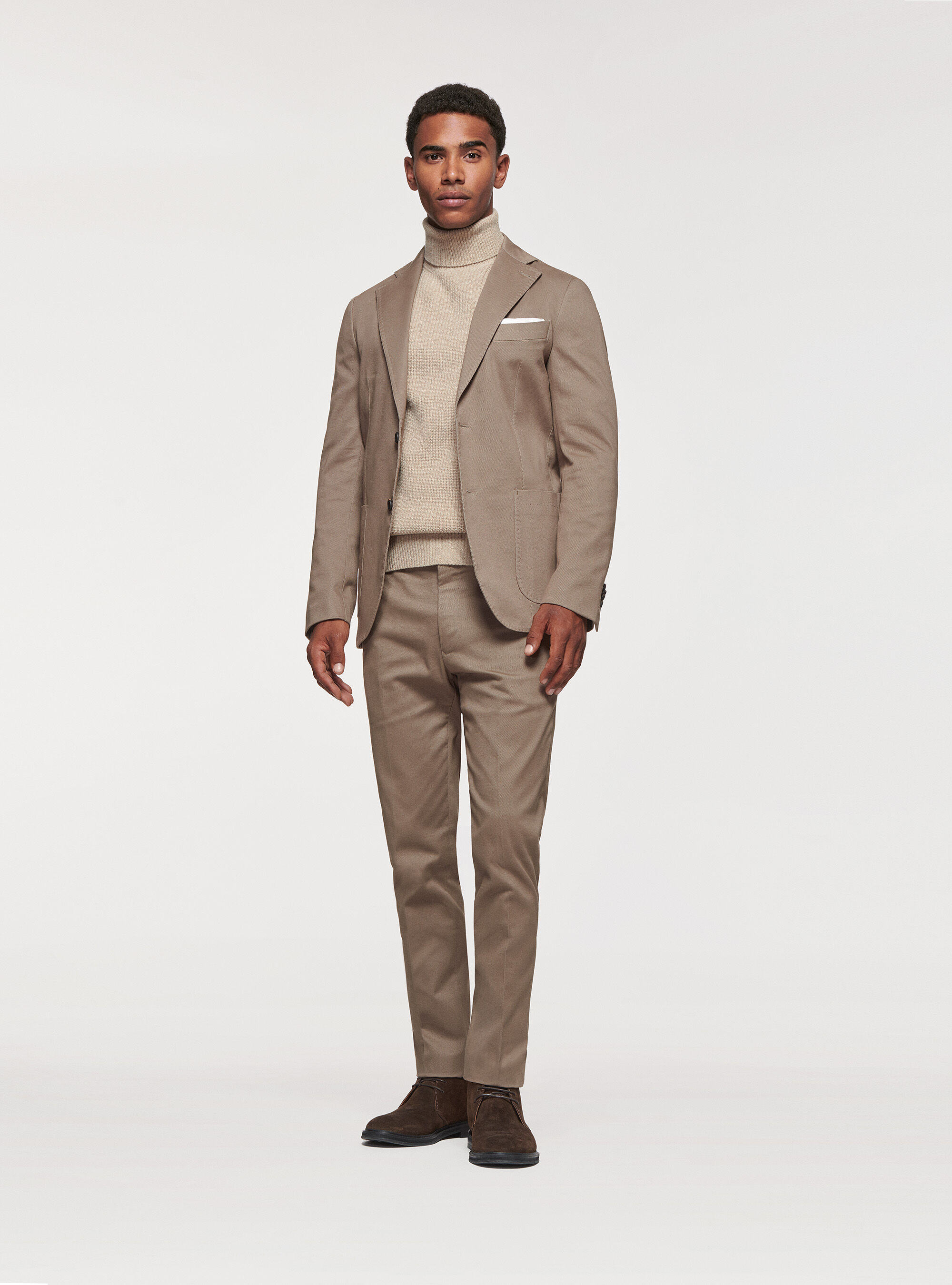Khaki best sale cotton blazer