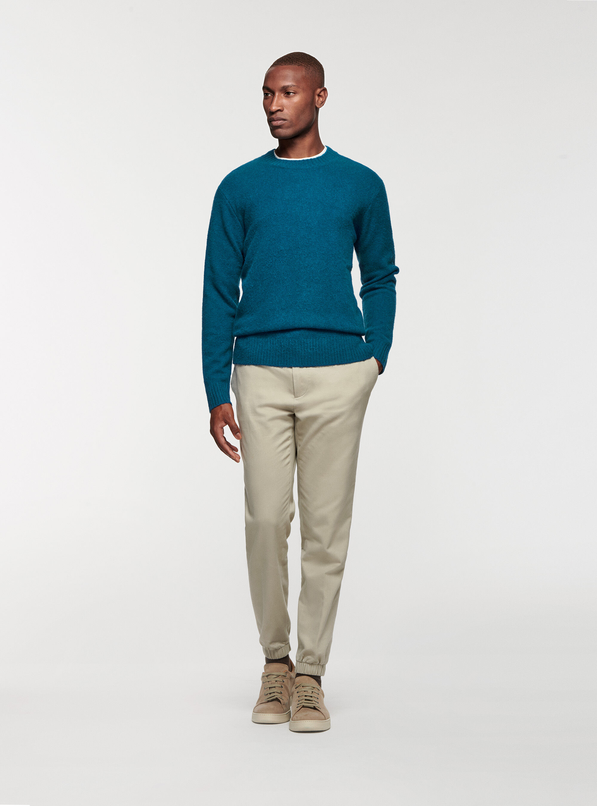 Men's wool best sale crew neck jumpers