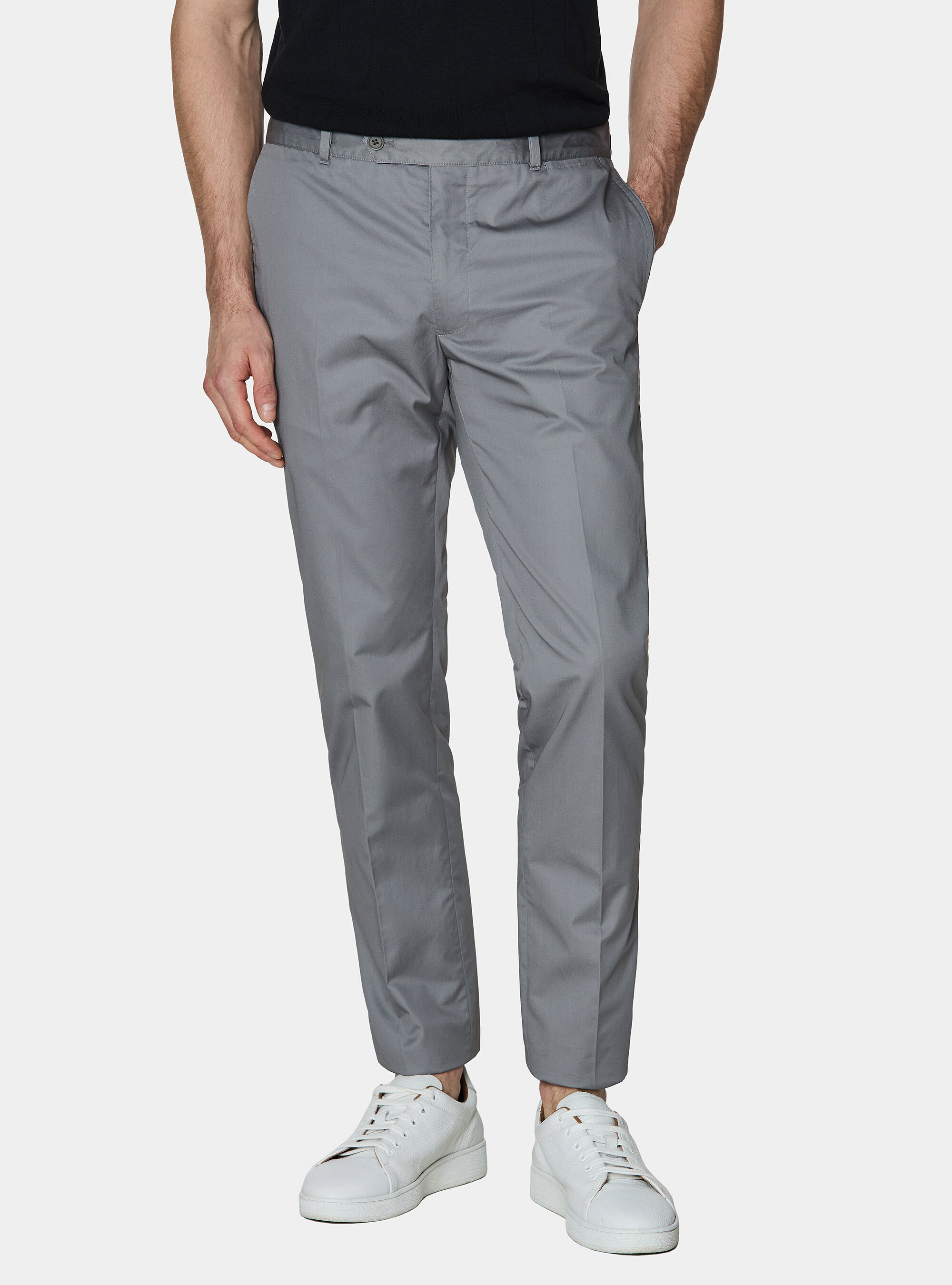 Lightweight twill slim fit chino trousers