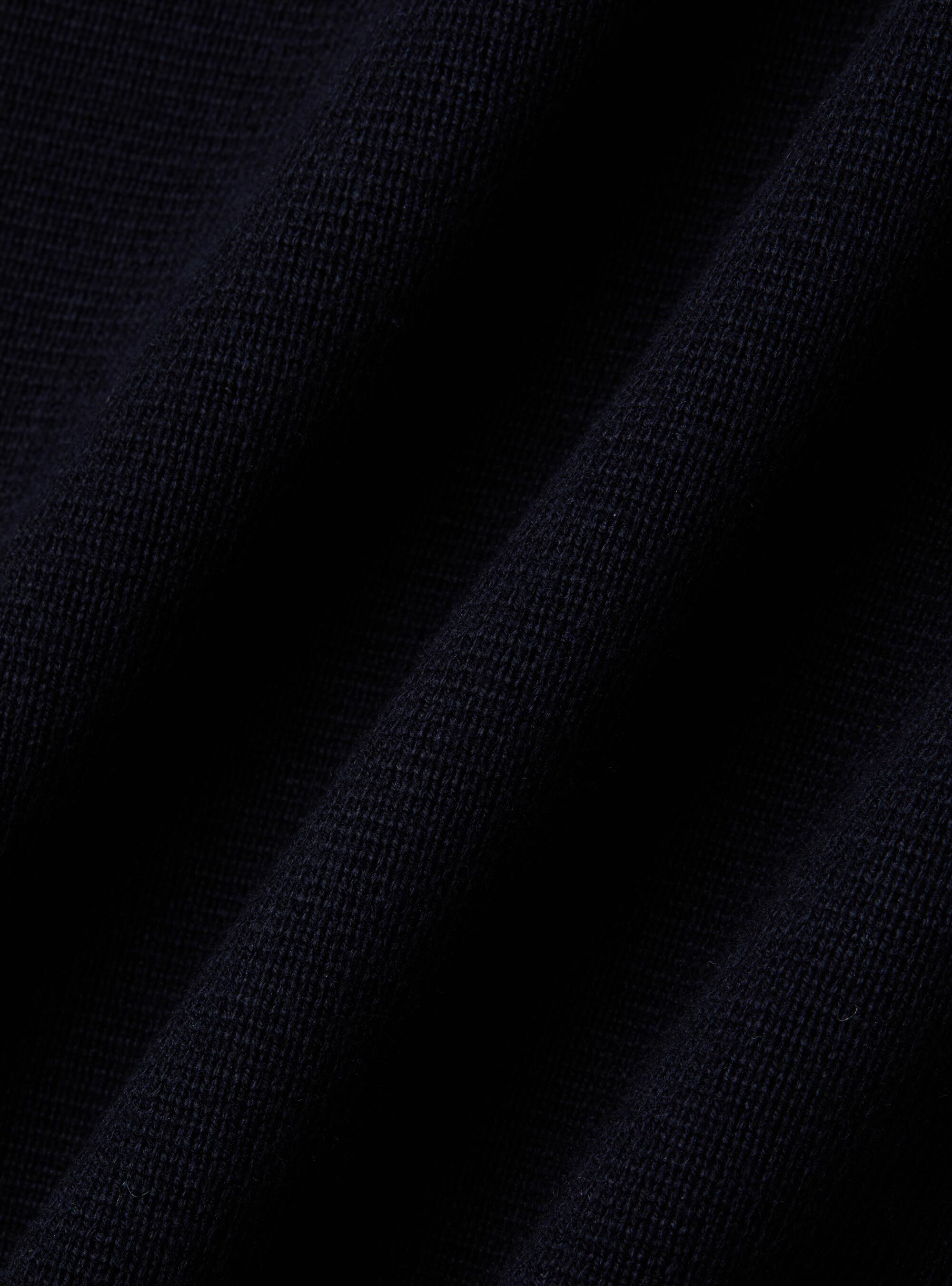 Cardigan coreano in maglia misto cotone, BLU NAVY