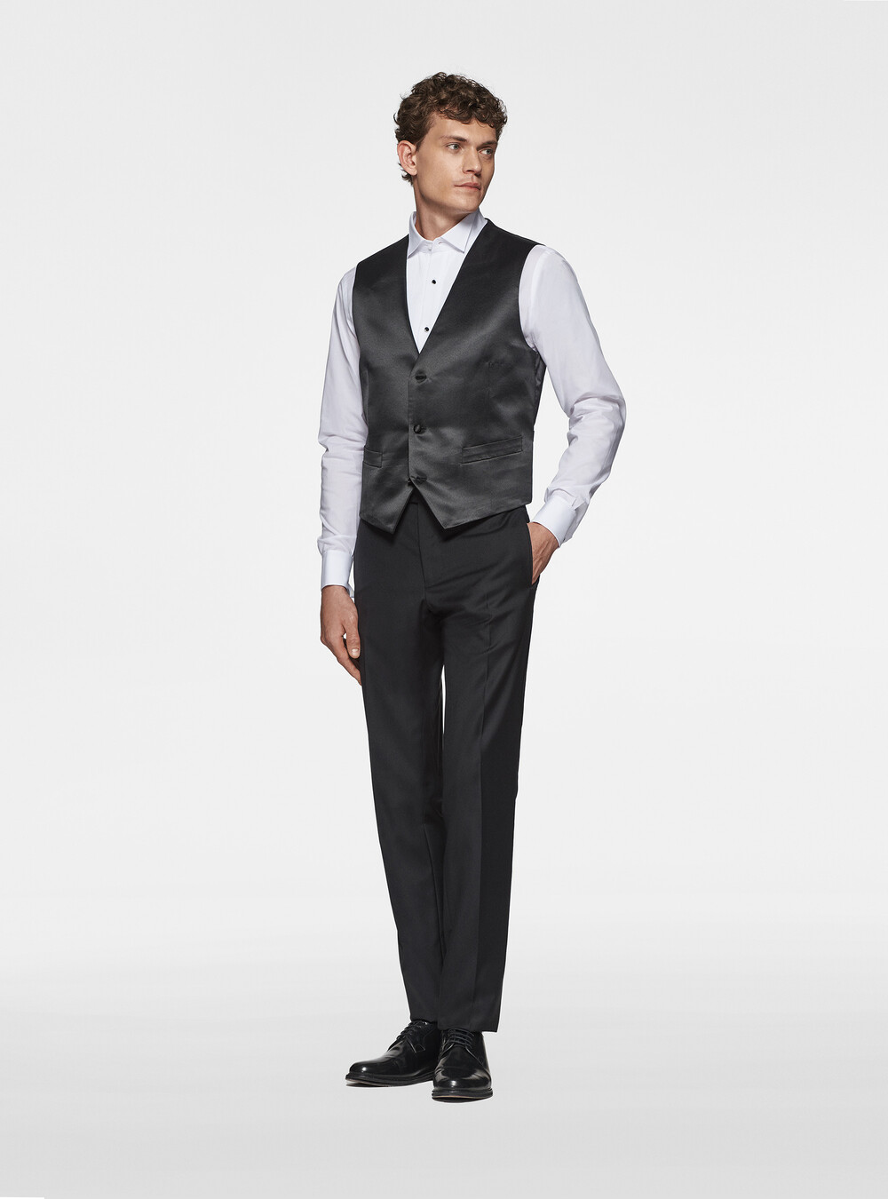 Gilet Uomo Evoga Classico Slim Fit - Panciotto Elegante In Cotone, Foderato, Made In Italy - Foto 8