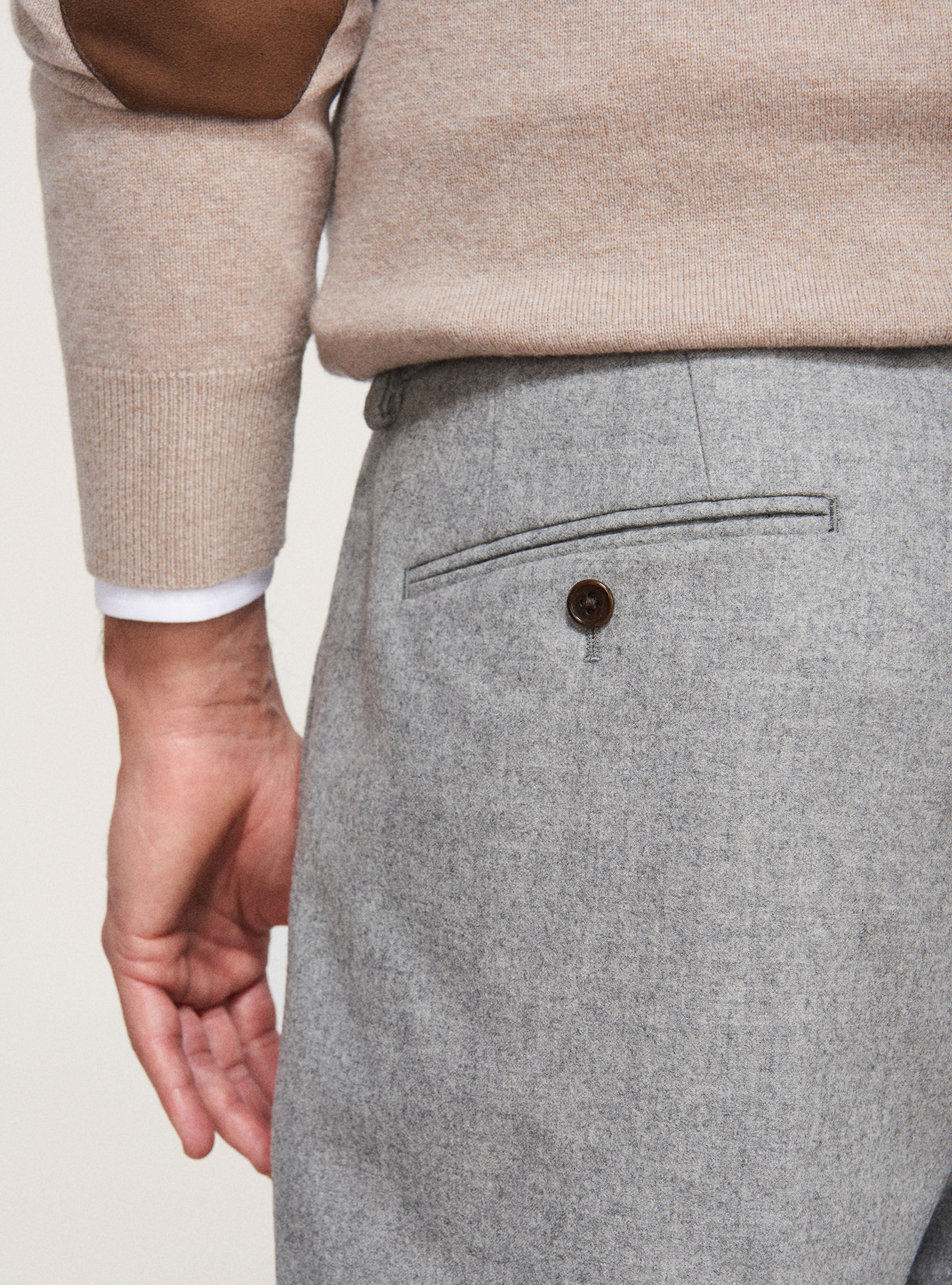 Pantaloni uomo flanella di 2024 lana