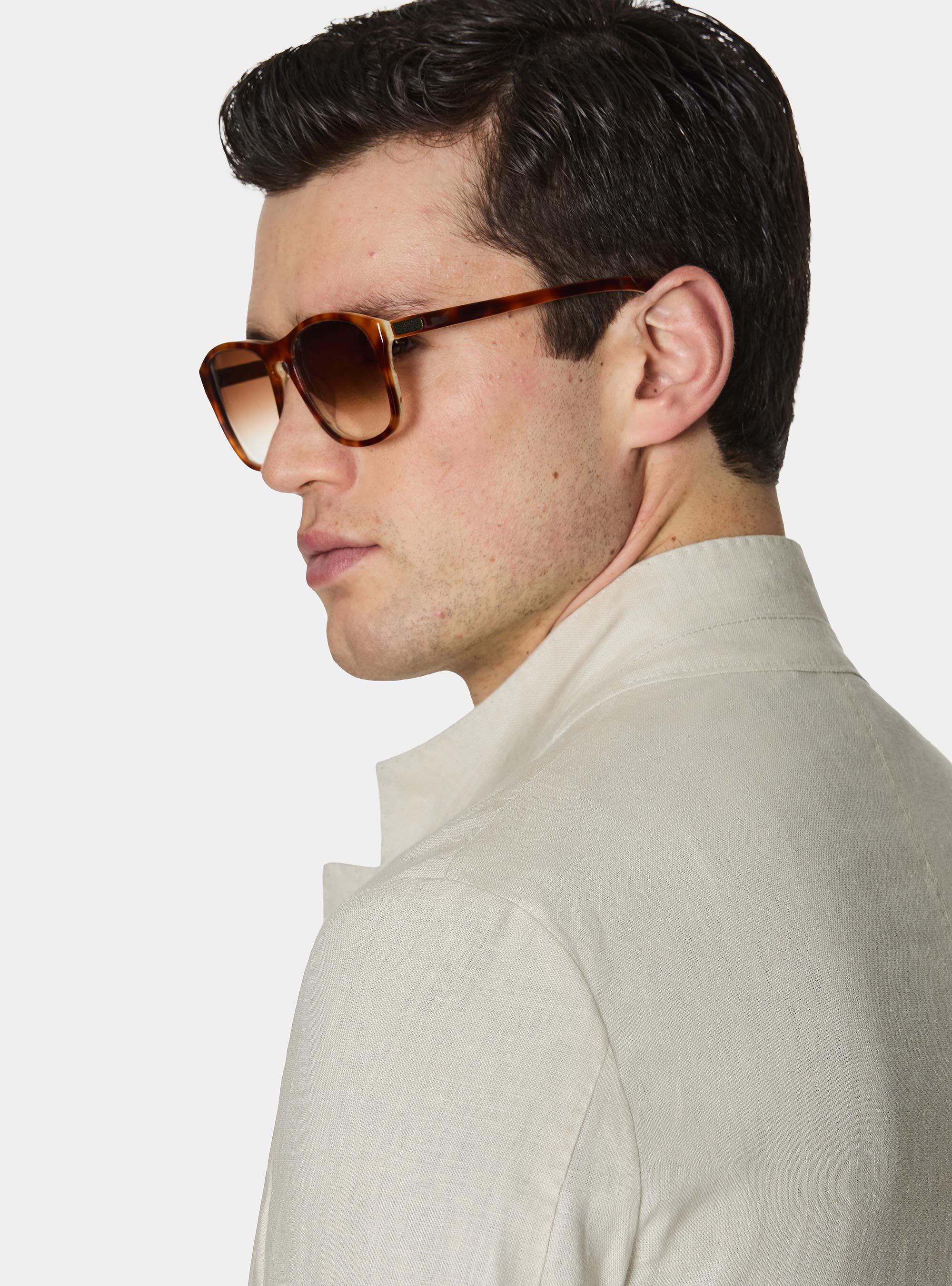 Korean blazer in pure linen, ECRU