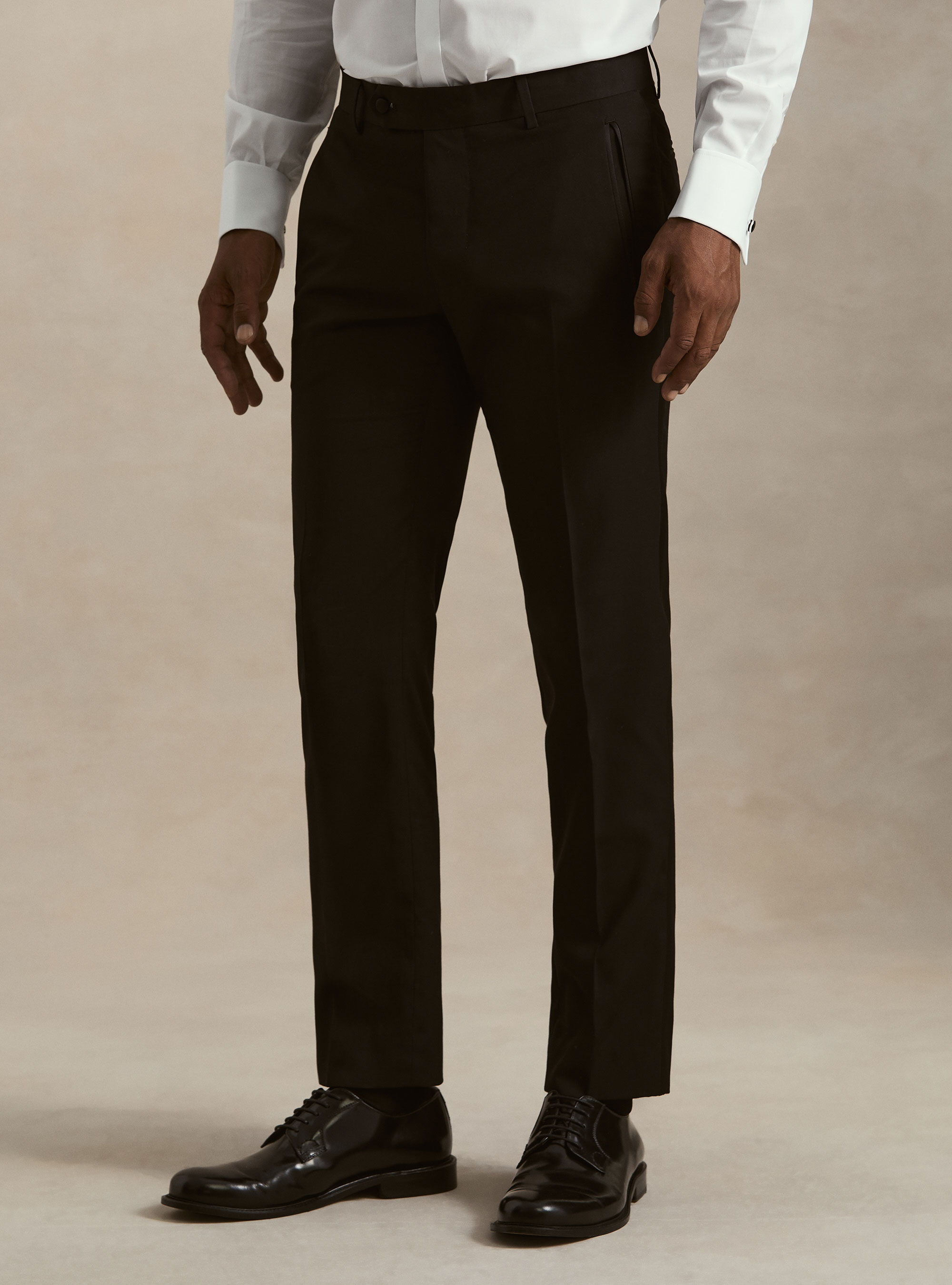 Pantalon de smoking, NOIR