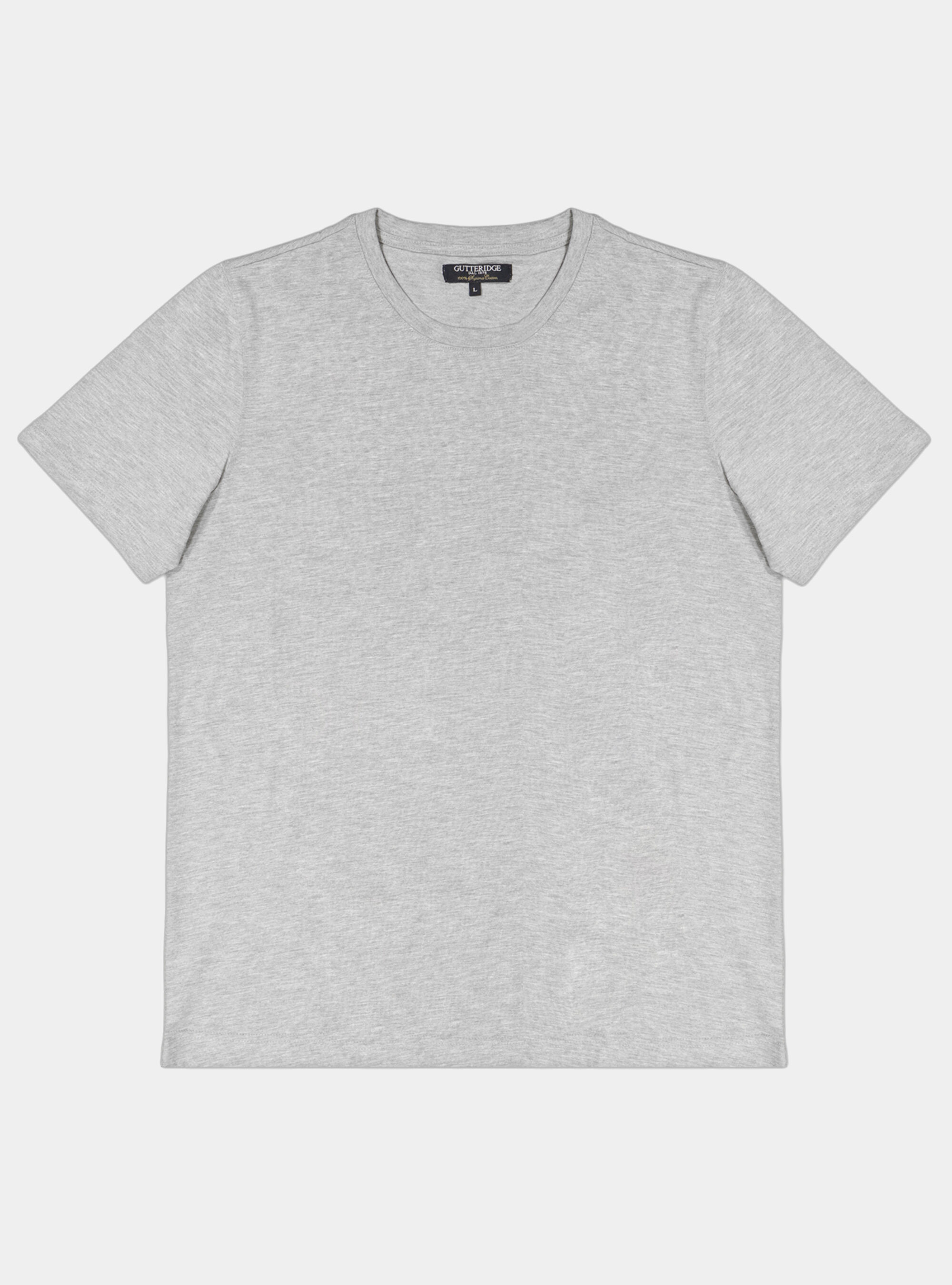 Solid-coloured cotton jersey Tshirt, GREY