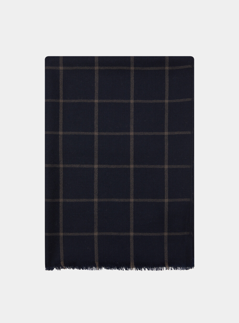 Sciarpa in lana a fantasia, BLU NAVY Sciarpa in lana a fantasia