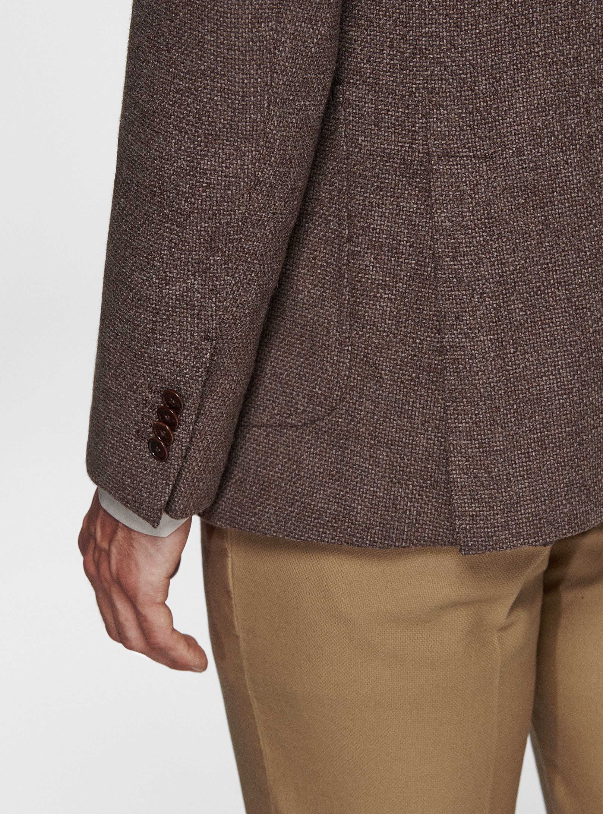 【関税＆送料込み】ChloAC Brown Wool Blazer Prince of Wales check wool-blend blazer in brown - Chloe