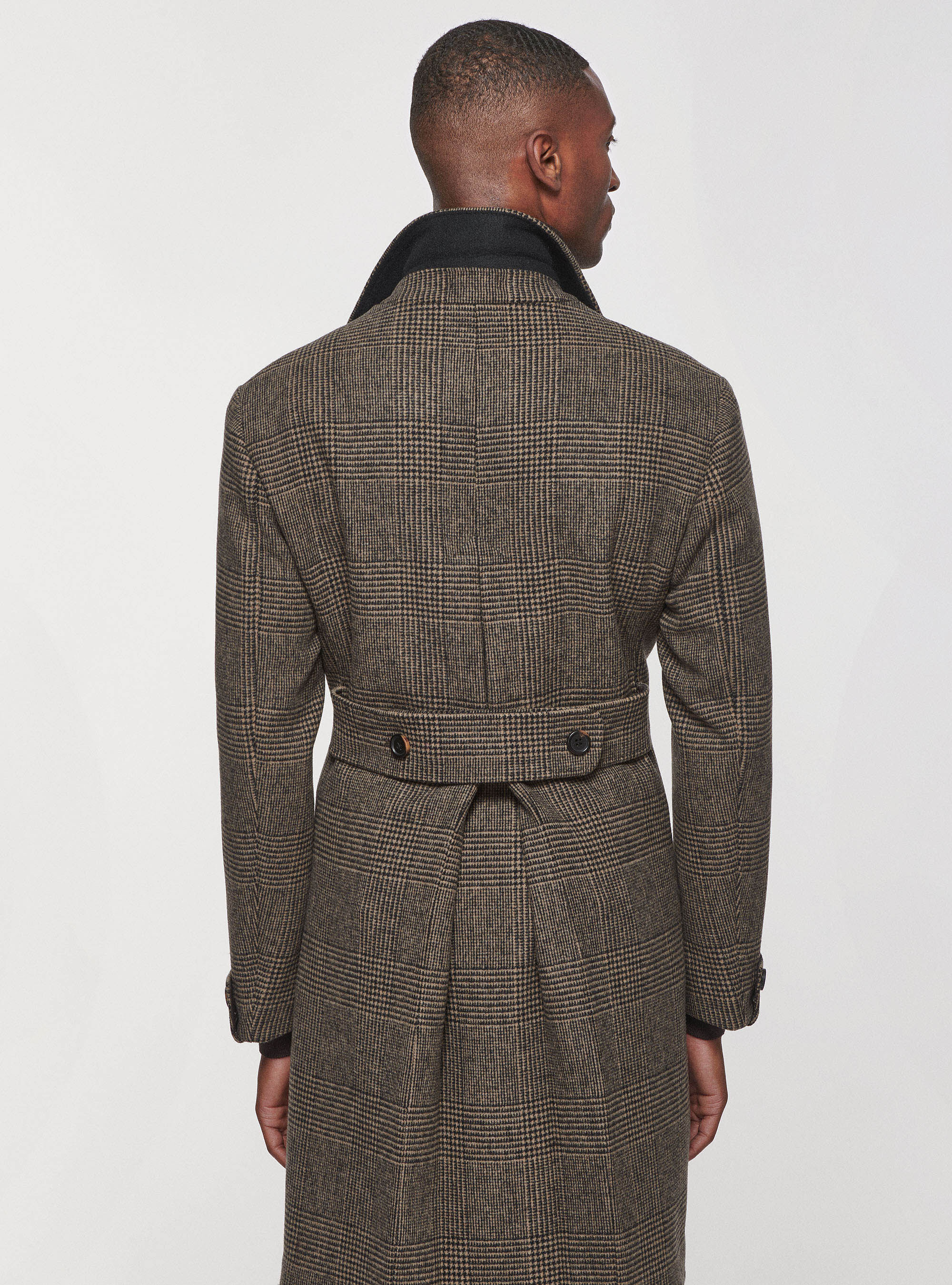 Prince of Wales double breasted coat