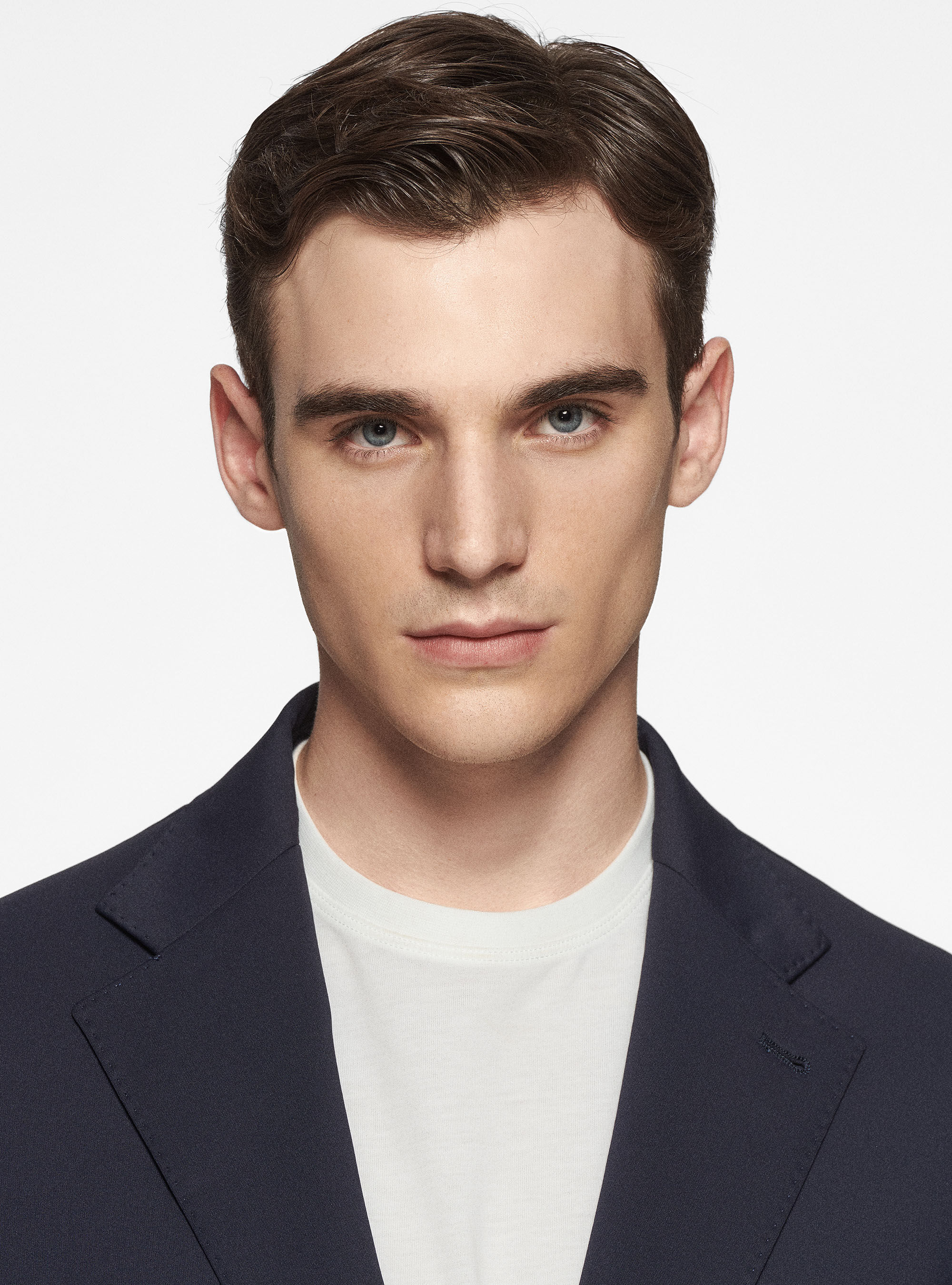 GT01 Blazer in stretch nylon, NAVY BLUE