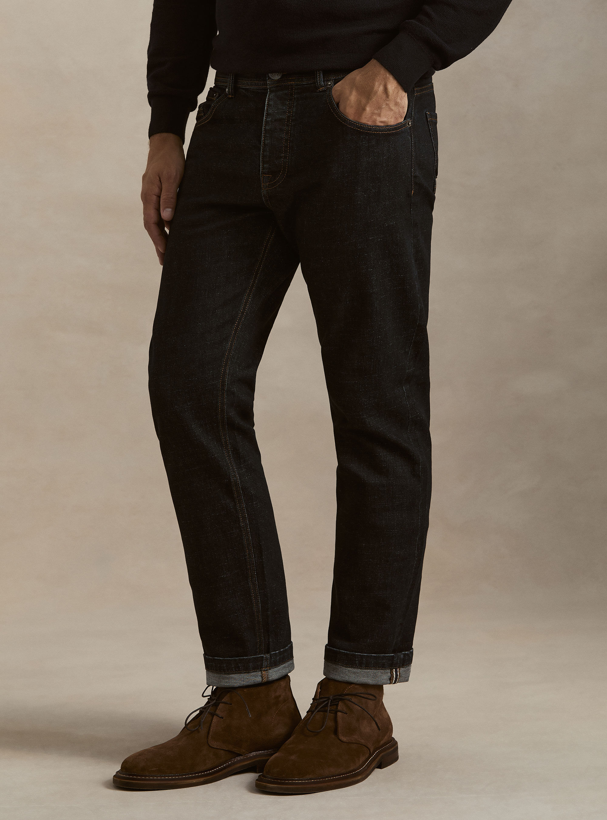 Rinse wash denim