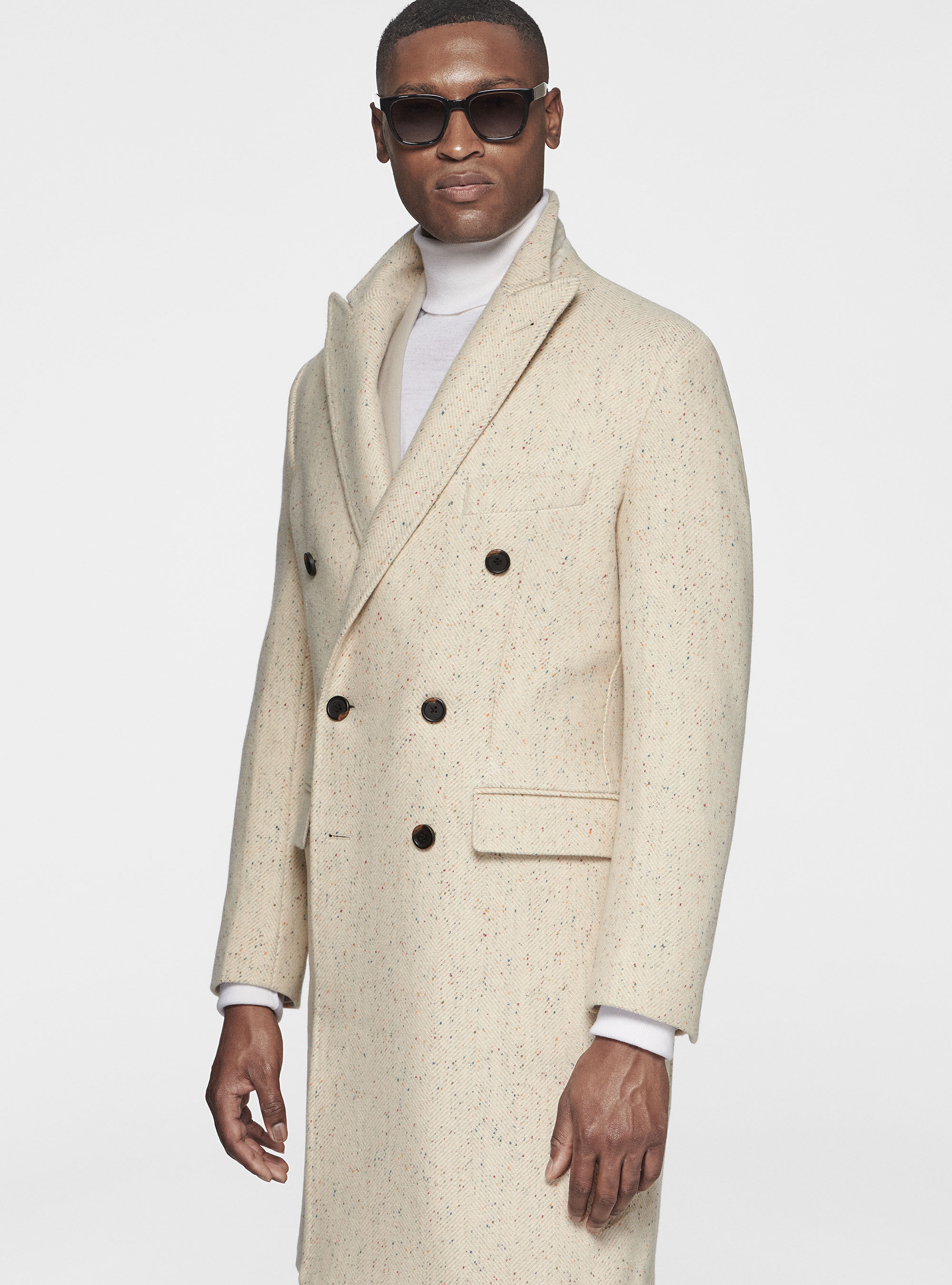 Buttoned wool coat 2025