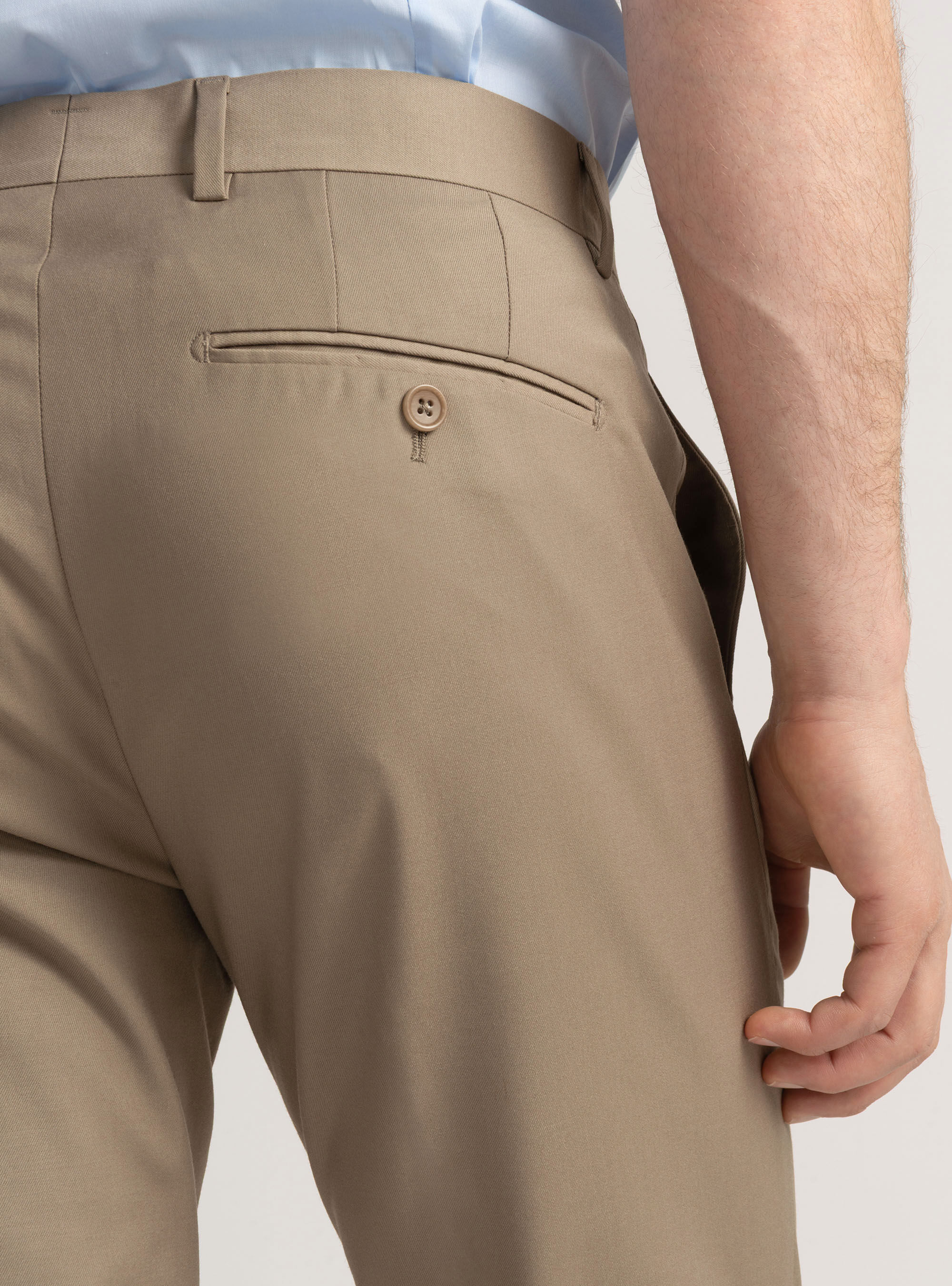 Pantalones de traje slim-fit, BARRO