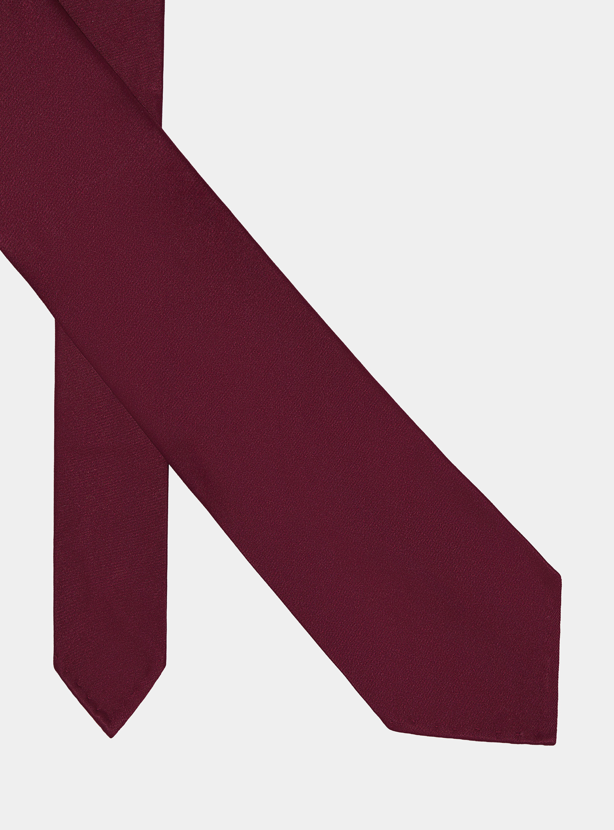 Unlined silk tie, BORDEAUX