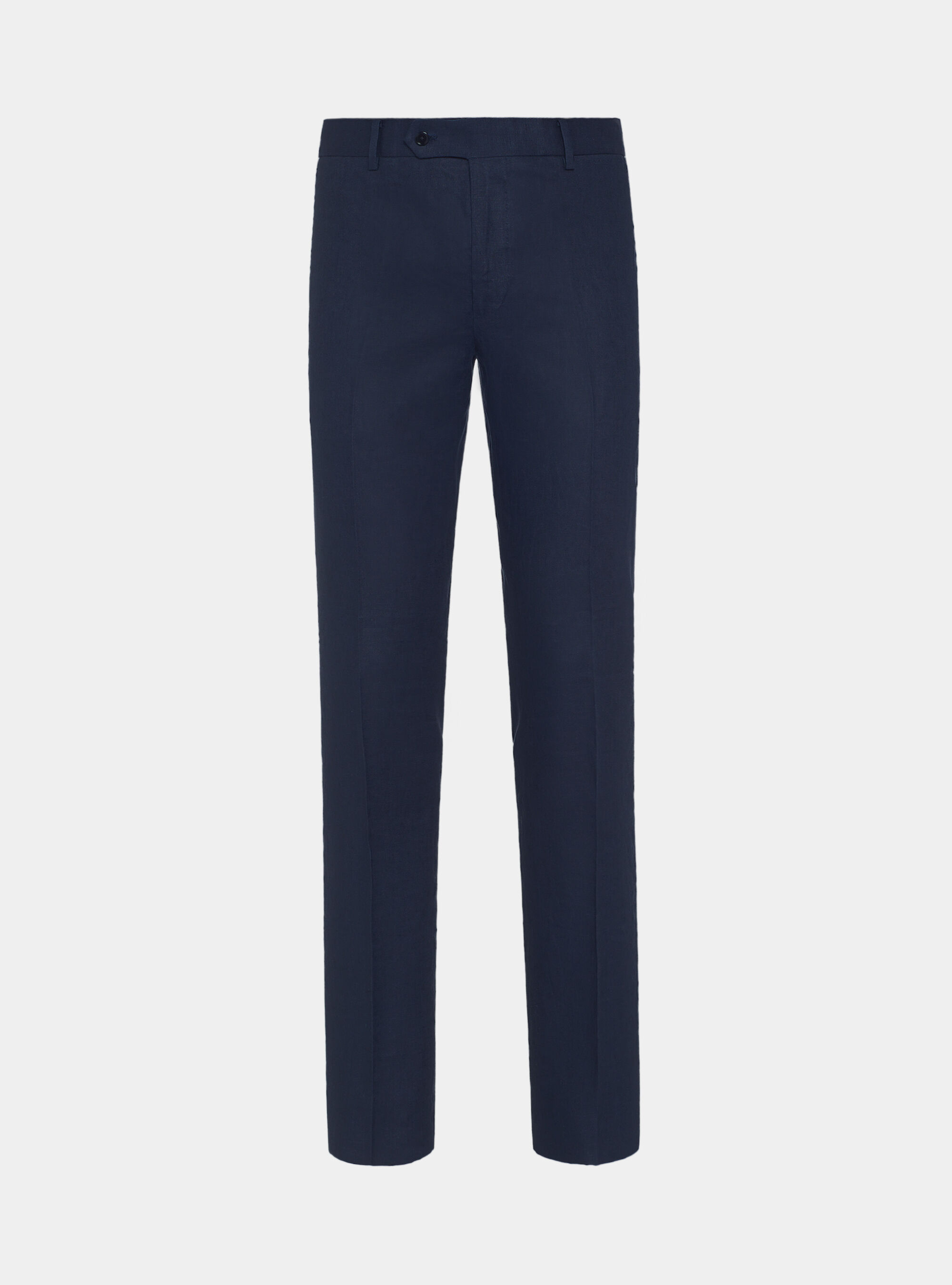 Pure linen trousers, NAVY BLUE