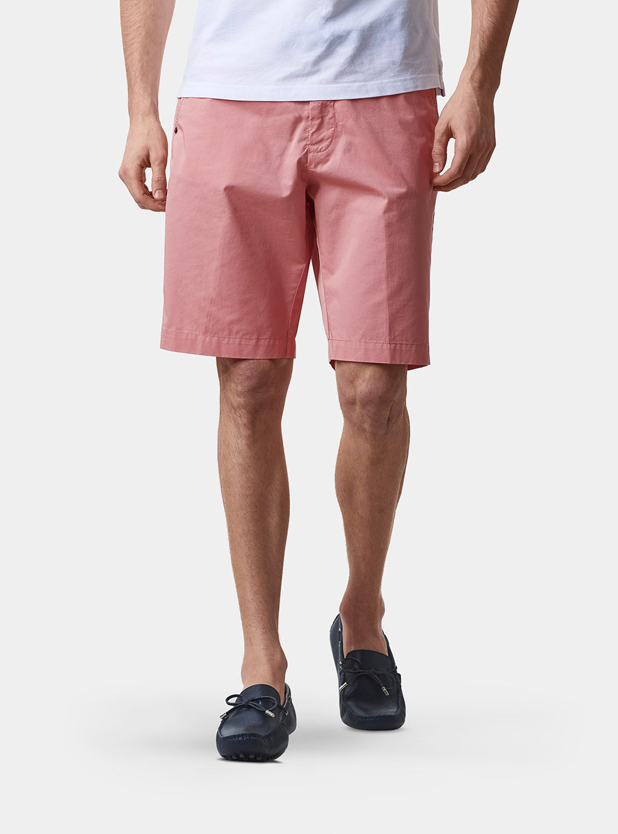 Cotton twill bermuda shorts 