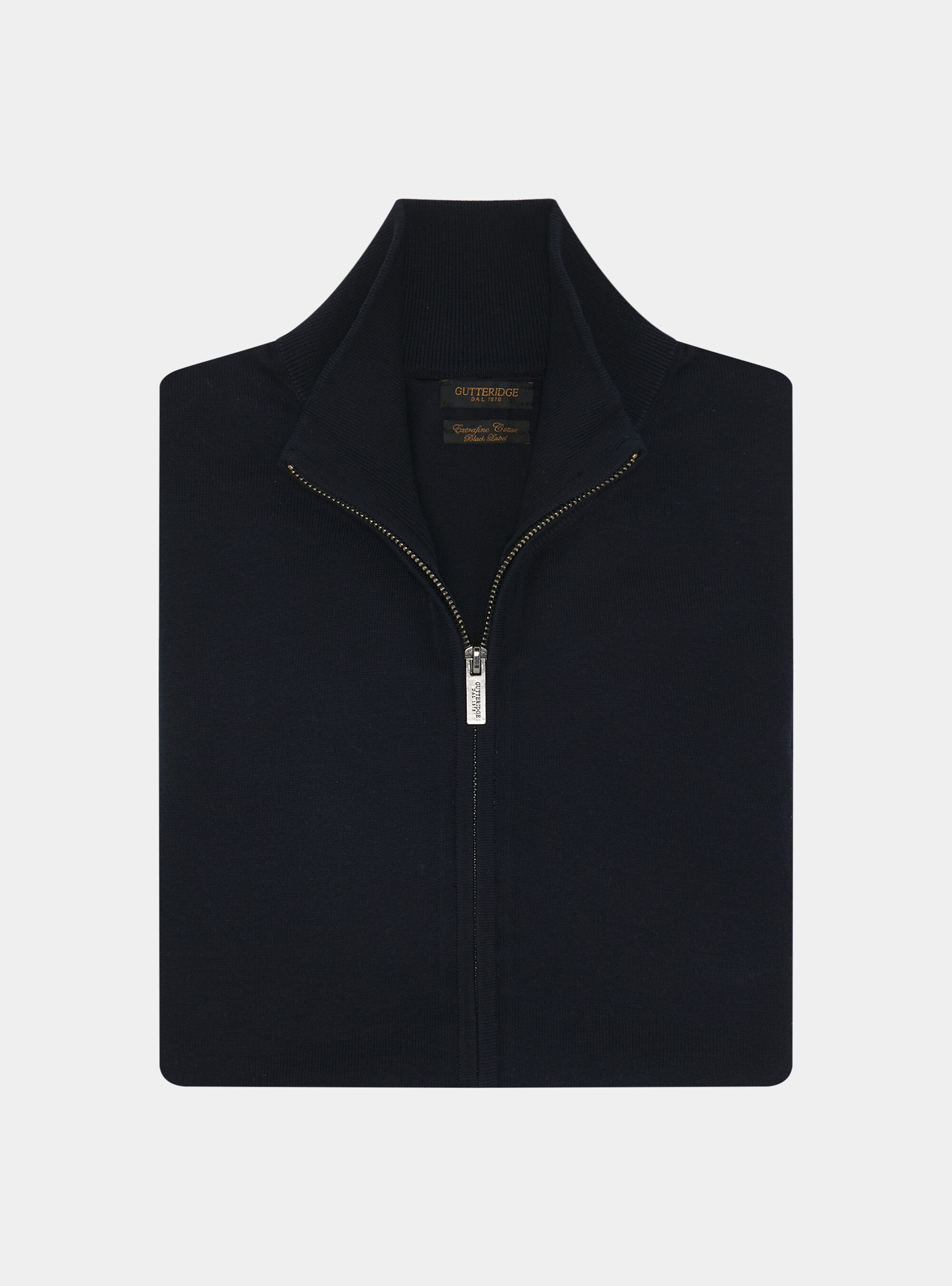 Mens full zip cotton sweater clearance