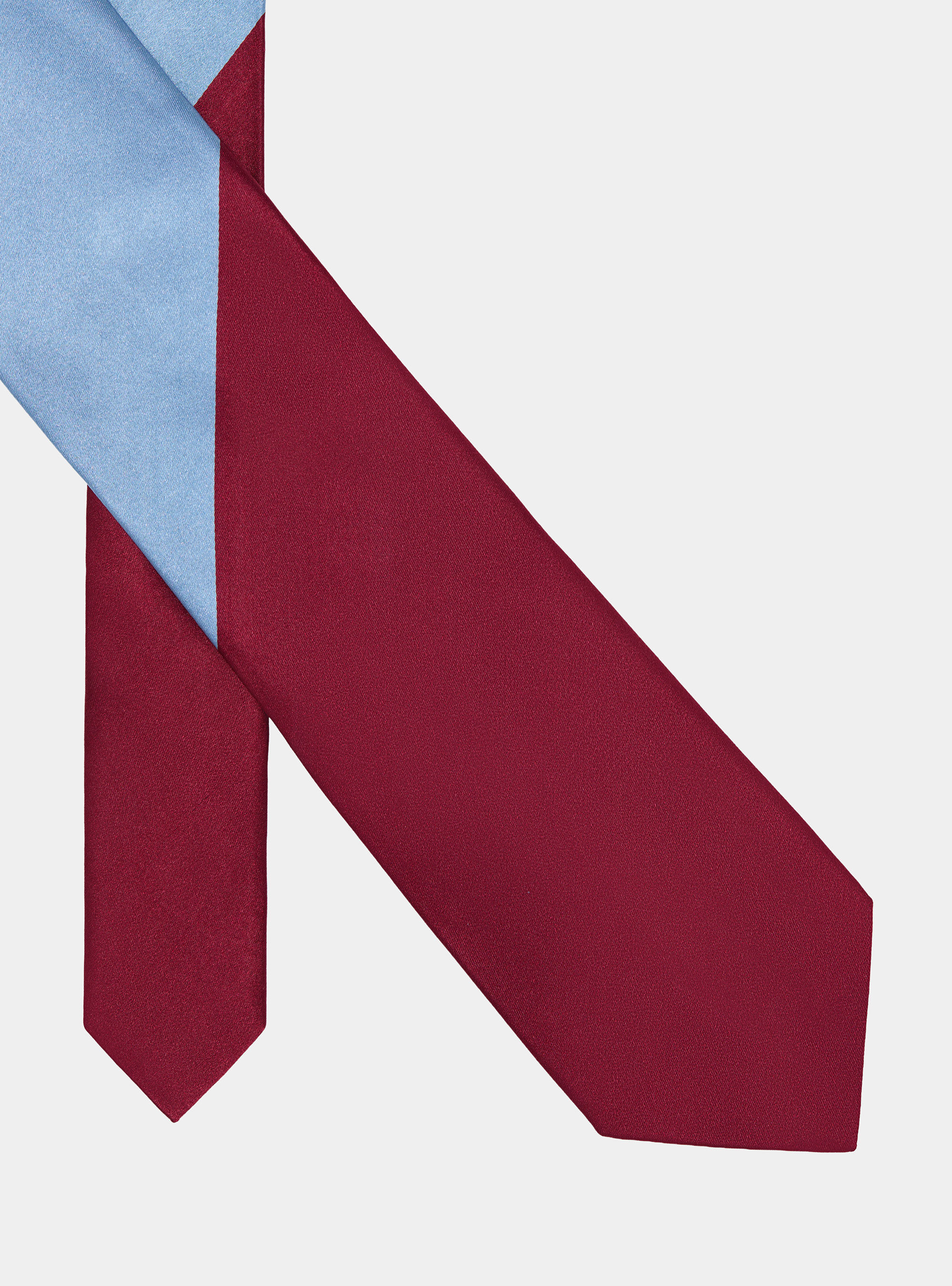 Regimental silk twill tie, LIGHT BLUE