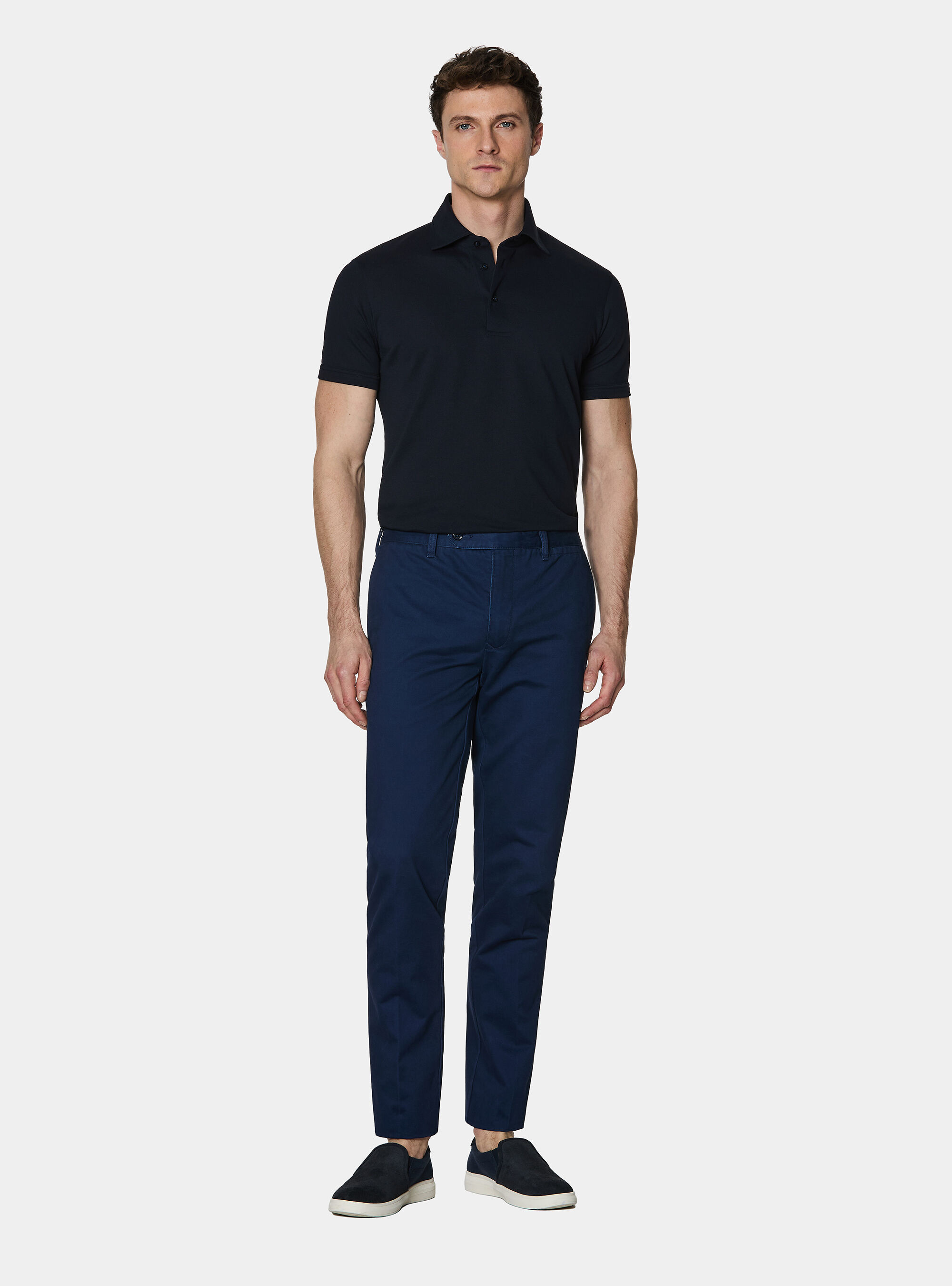 Cotton twill chino trousers