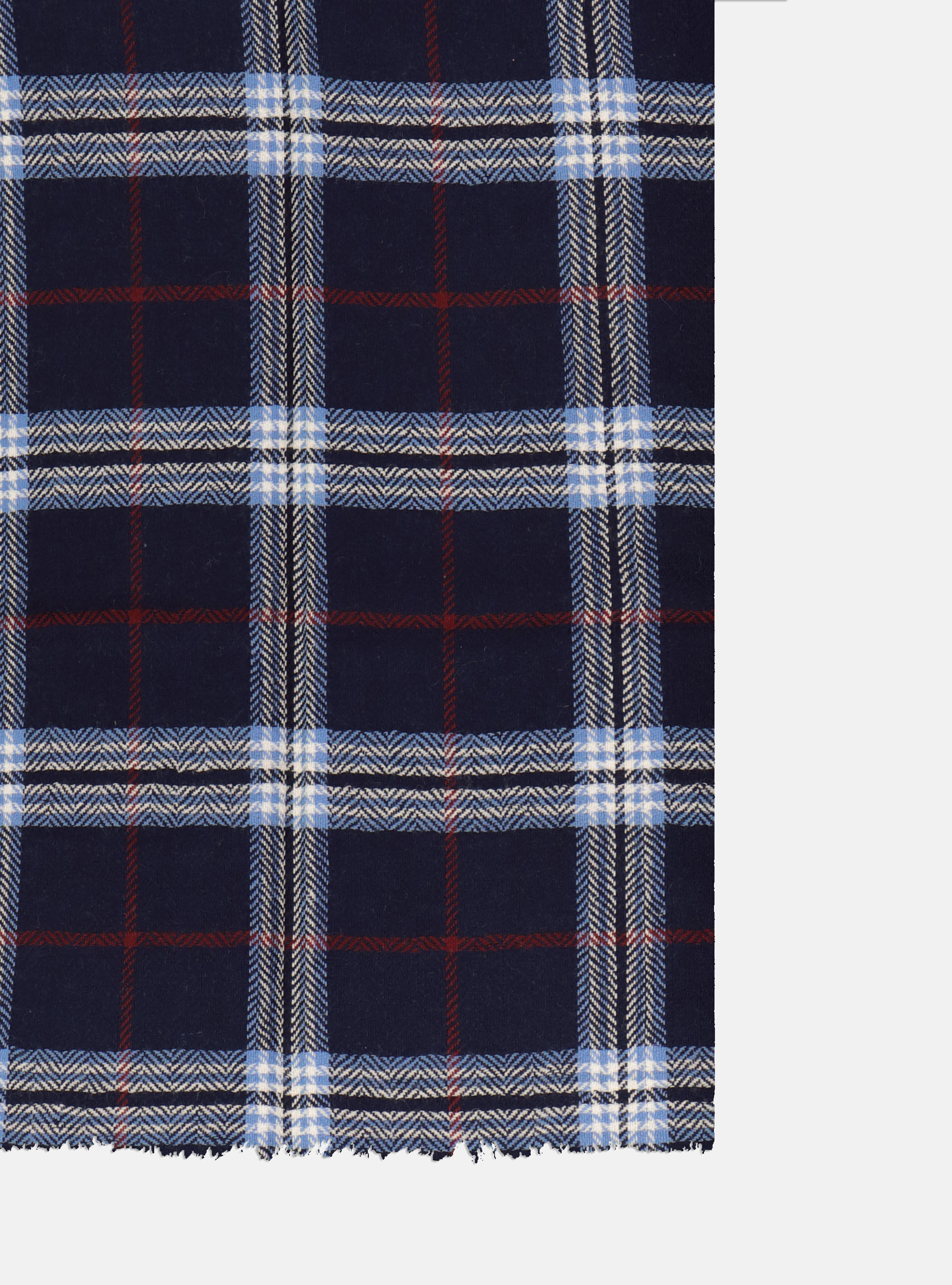 Sciarpa in lana a quadri, BLU