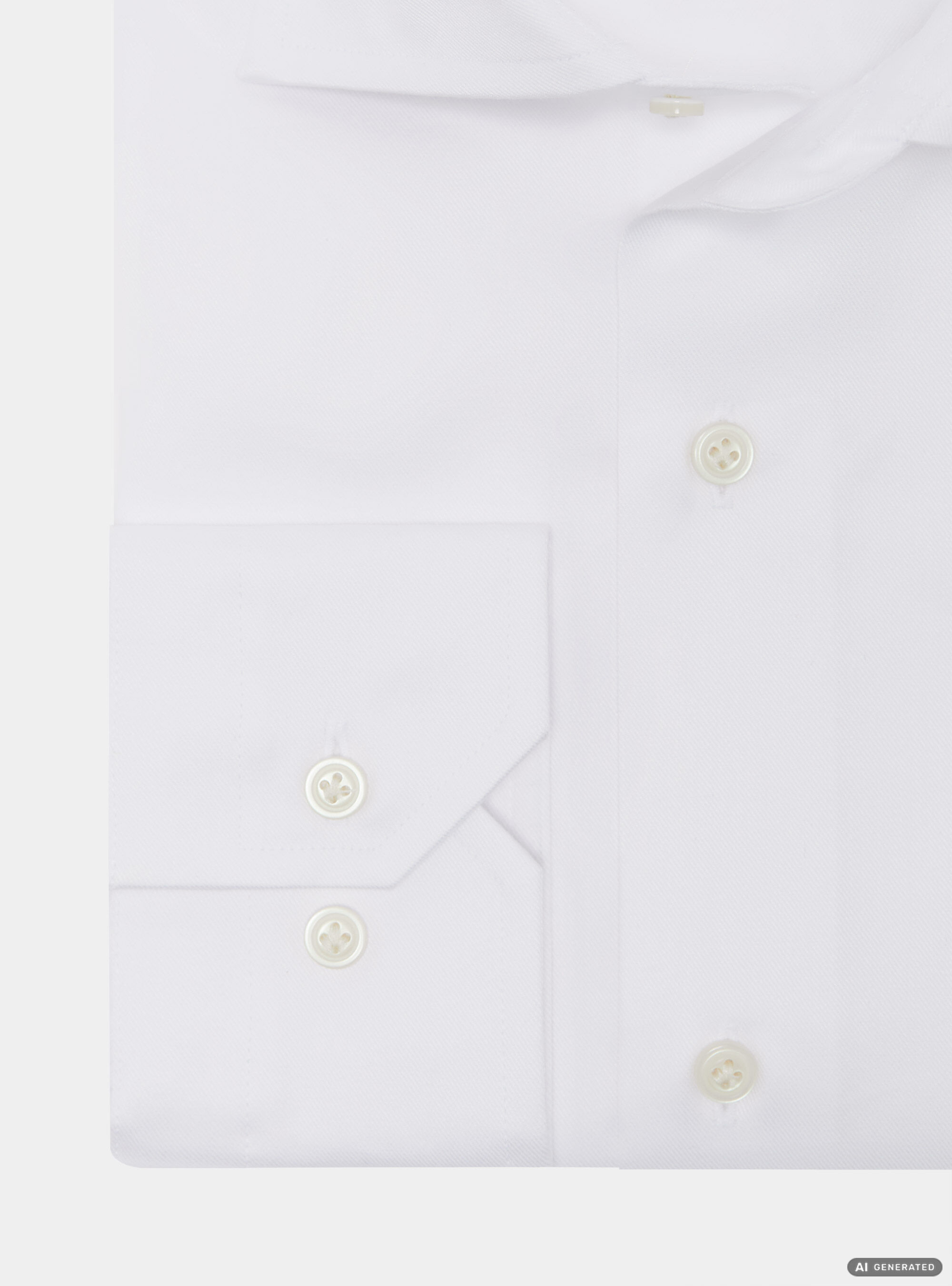 Camisa de sarga de algod&oacute;n, BLANCO