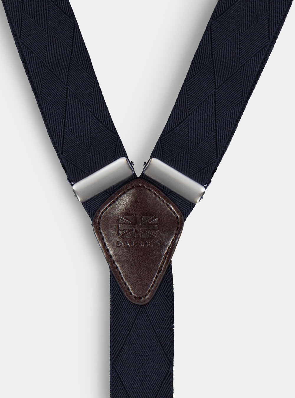 Moulen Bretelle Uomo Elastiche A Y-back - Larghezza 3.6 Cm, Regolabili, Navy, Taglia Large, Clip In Metallo