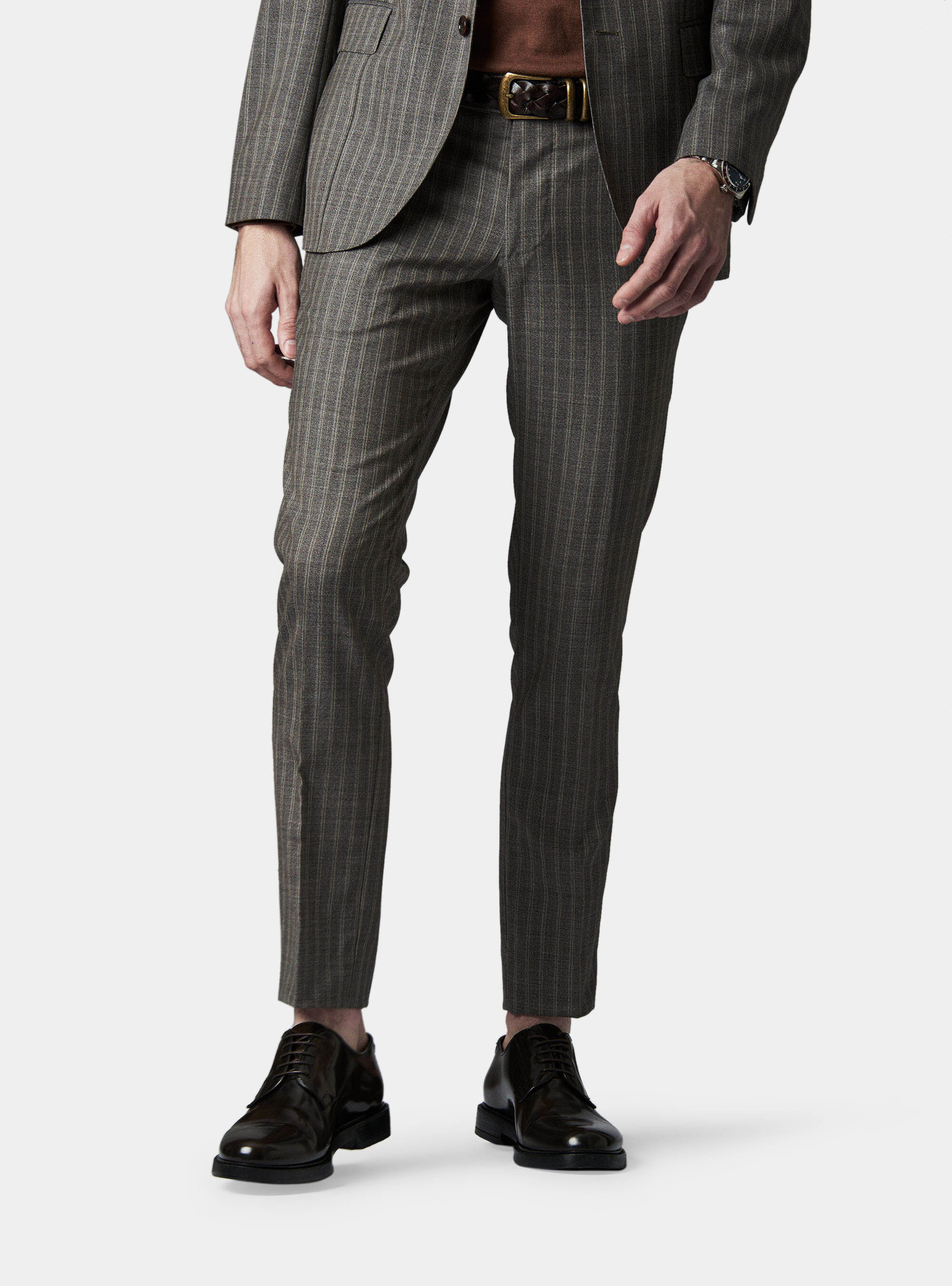 Pantaloni per abito in lana gessata | Gutteridge | Spring Sale Uomo